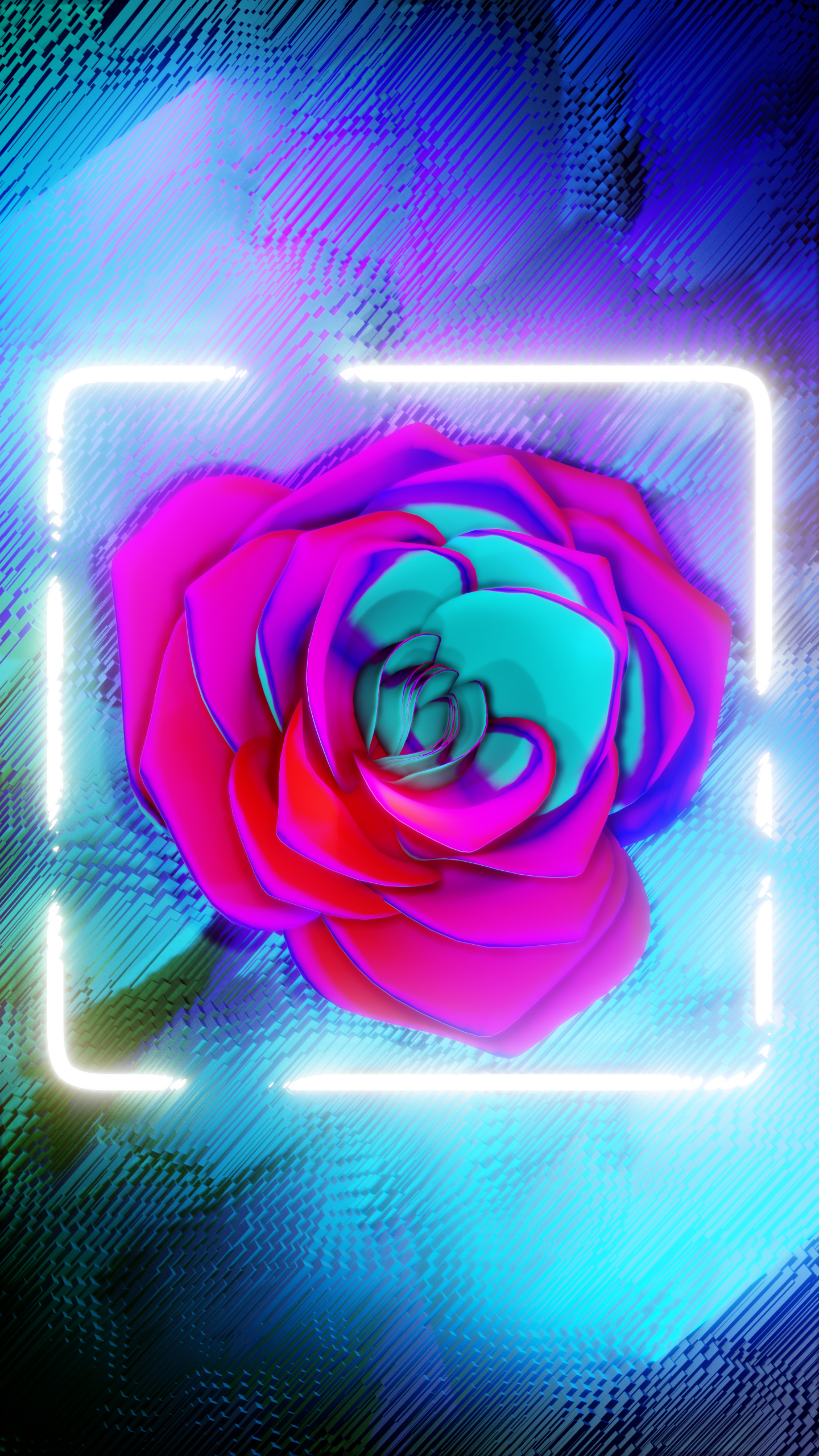 Wallpapers petals close wallpaper neon flower on the desktop