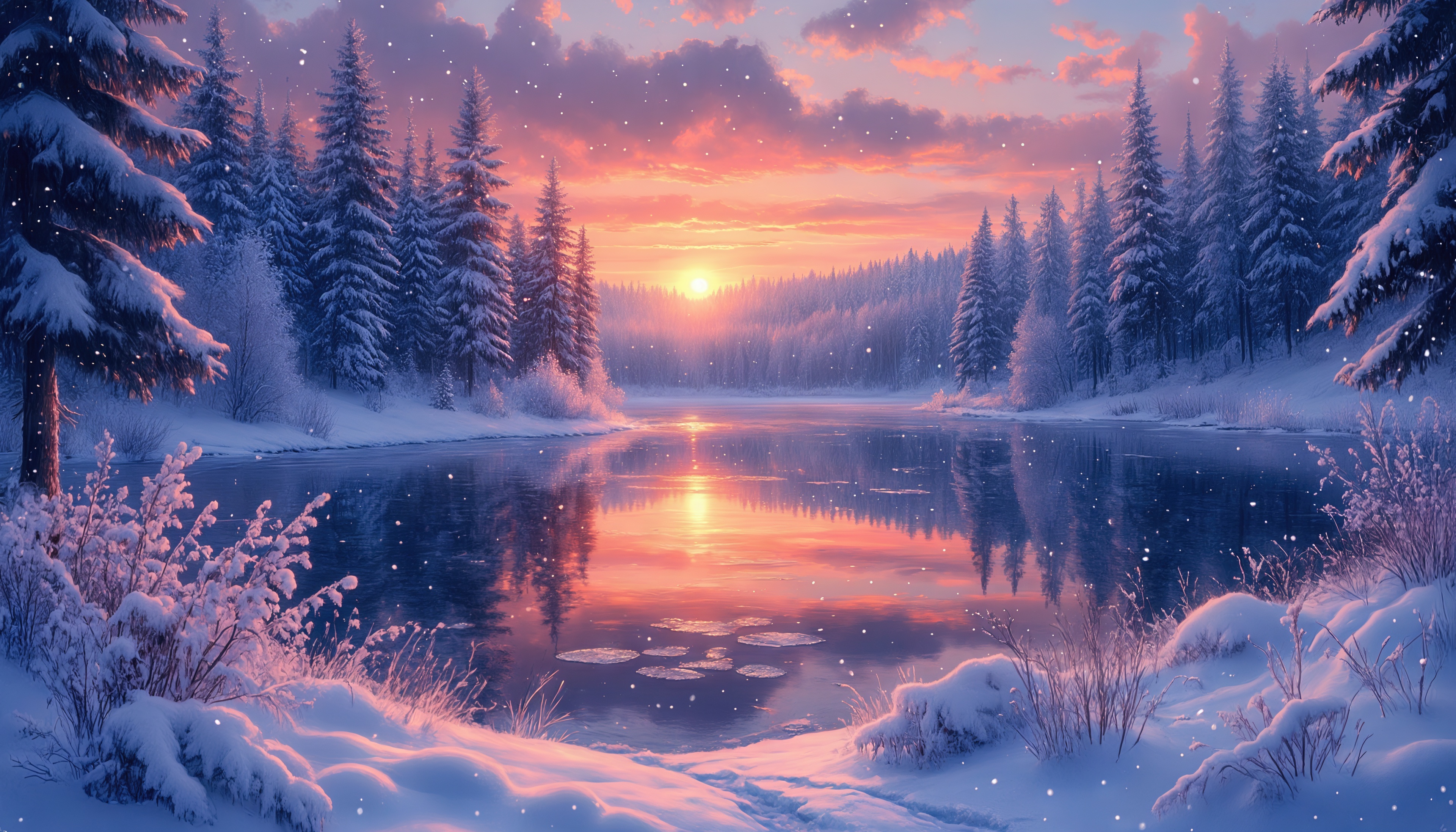 зимний рассвет