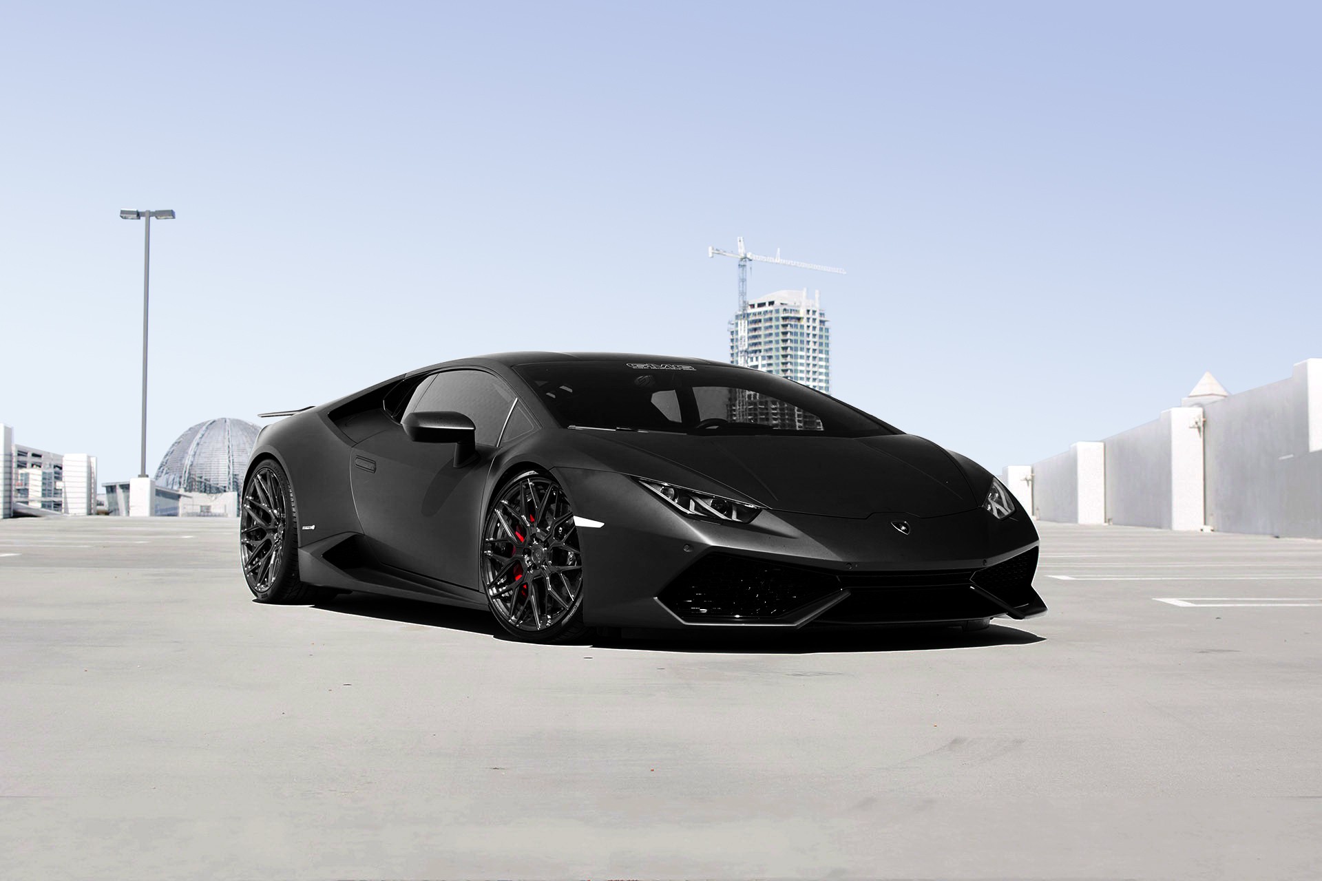 Wallpapers city car Lamborghini on the desktop