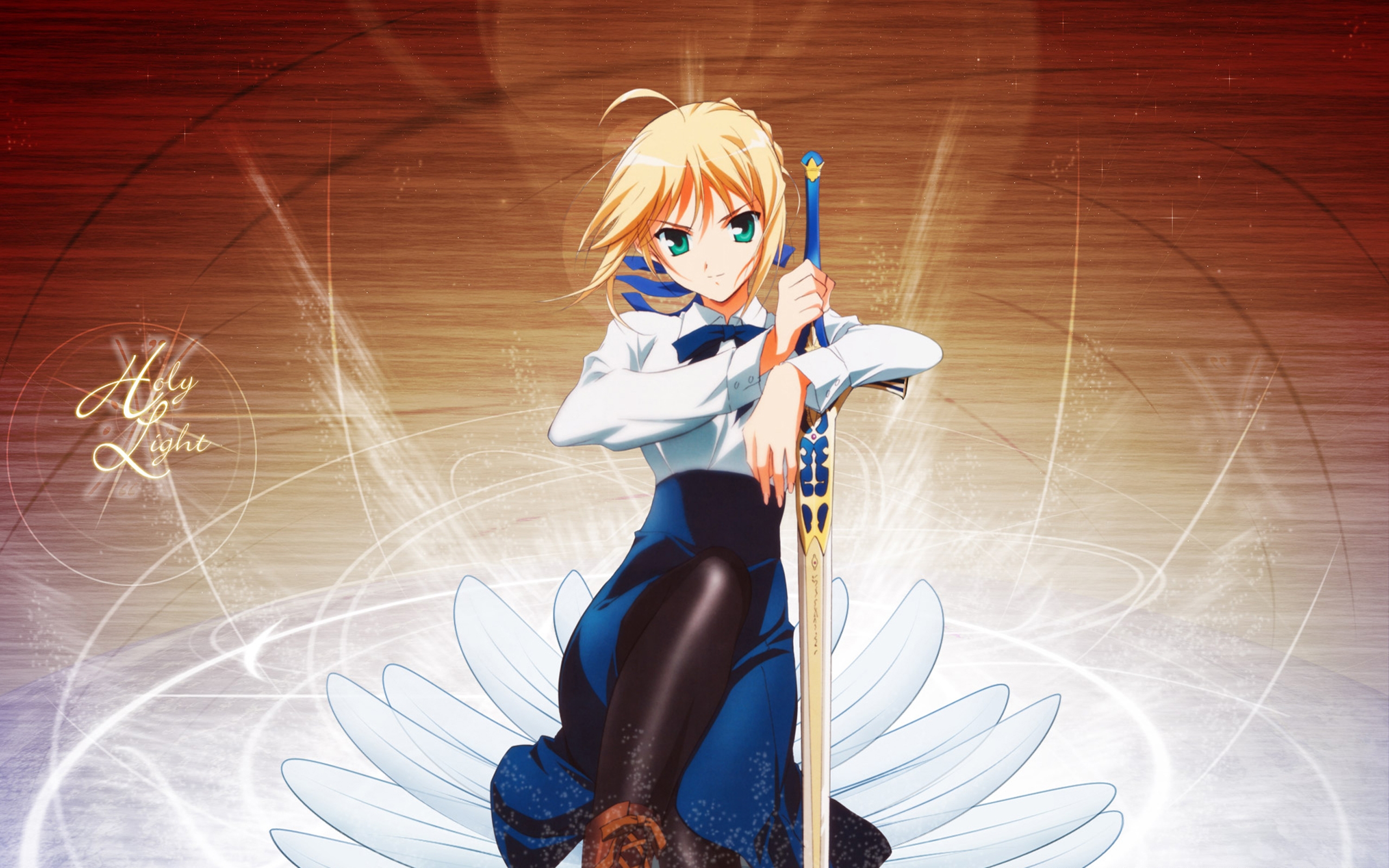 Wallpapers Cosplay anime blue on the desktop