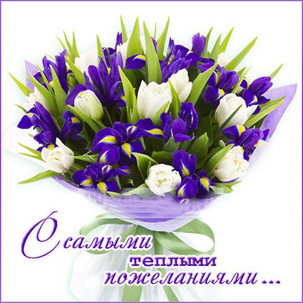 主题为节日 生日快乐 花束的明信片免费下载