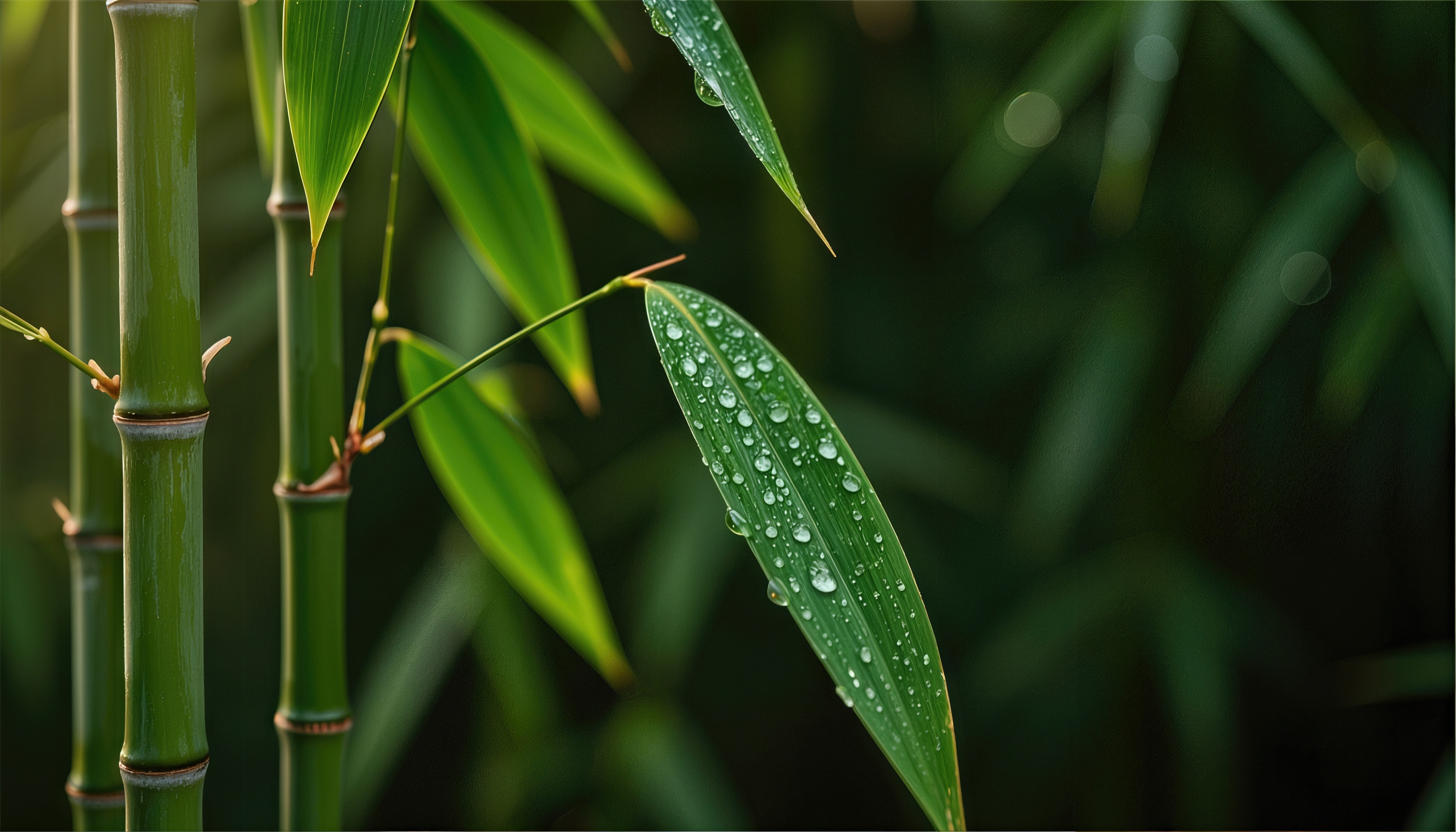 Wallpapers bamboo leaf leaves on the desktop