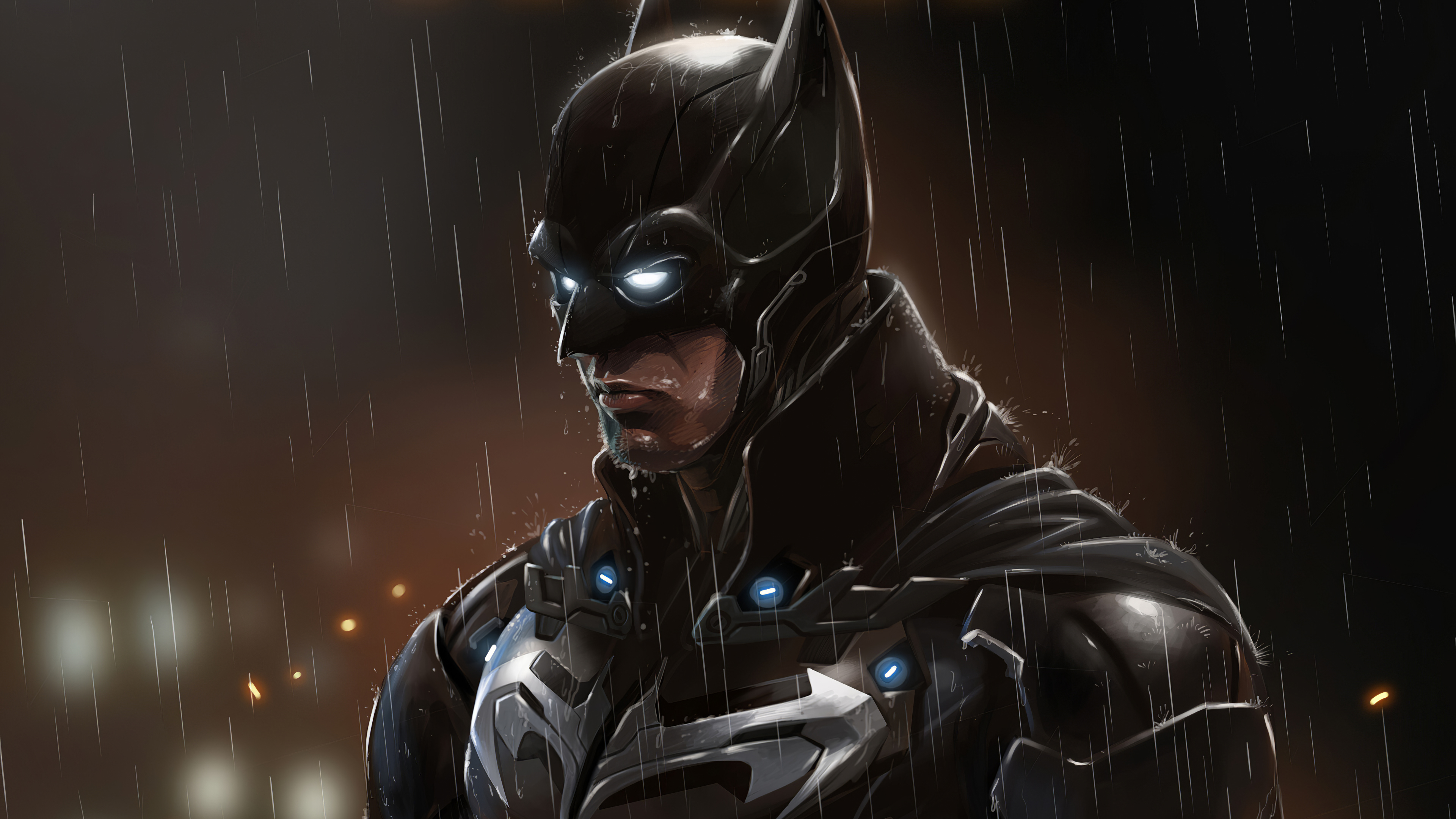 Wallpapers movies rain Batman on the desktop