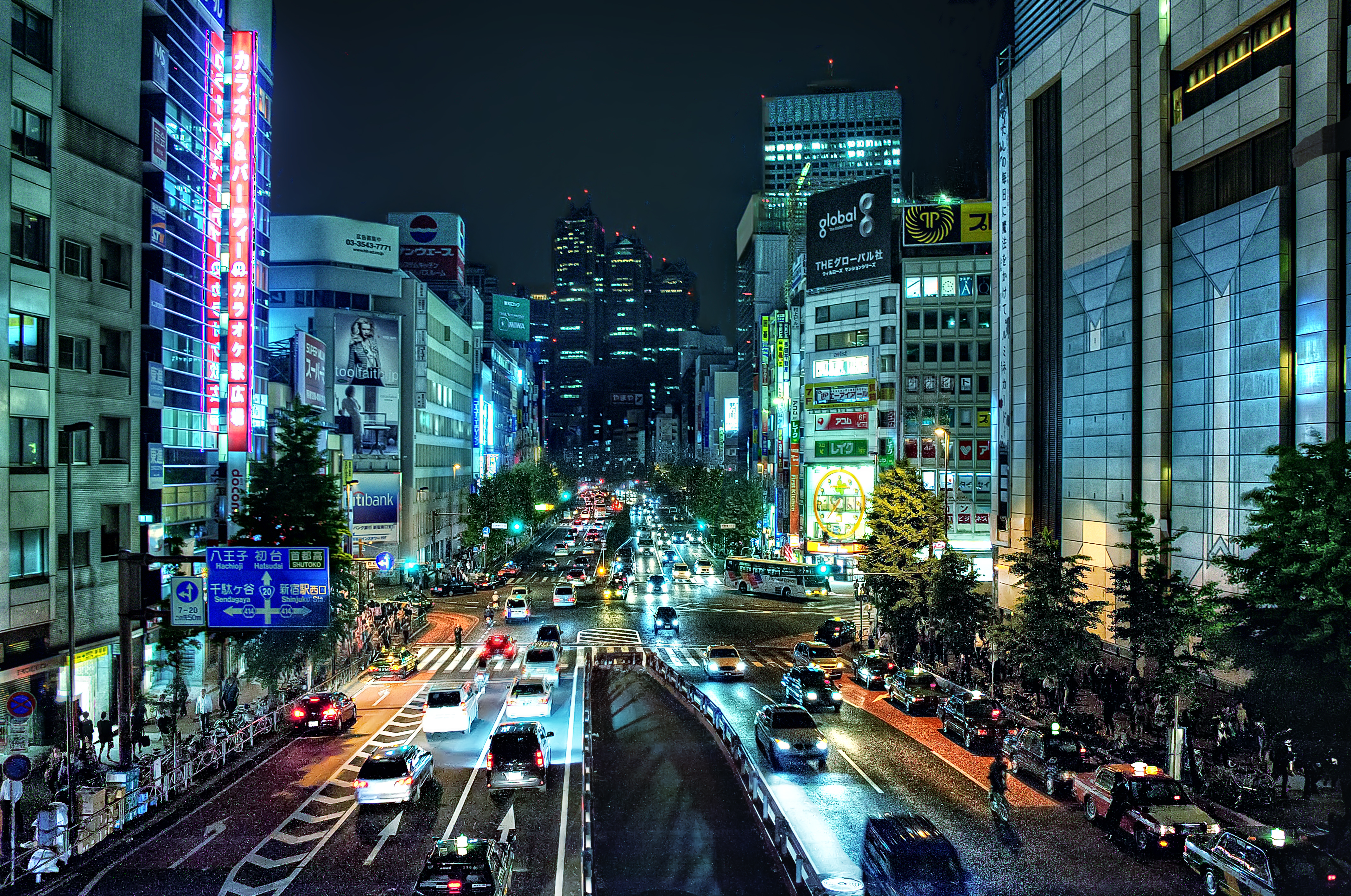 Wallpapers Shinjuku Tokyo Japan on the desktop