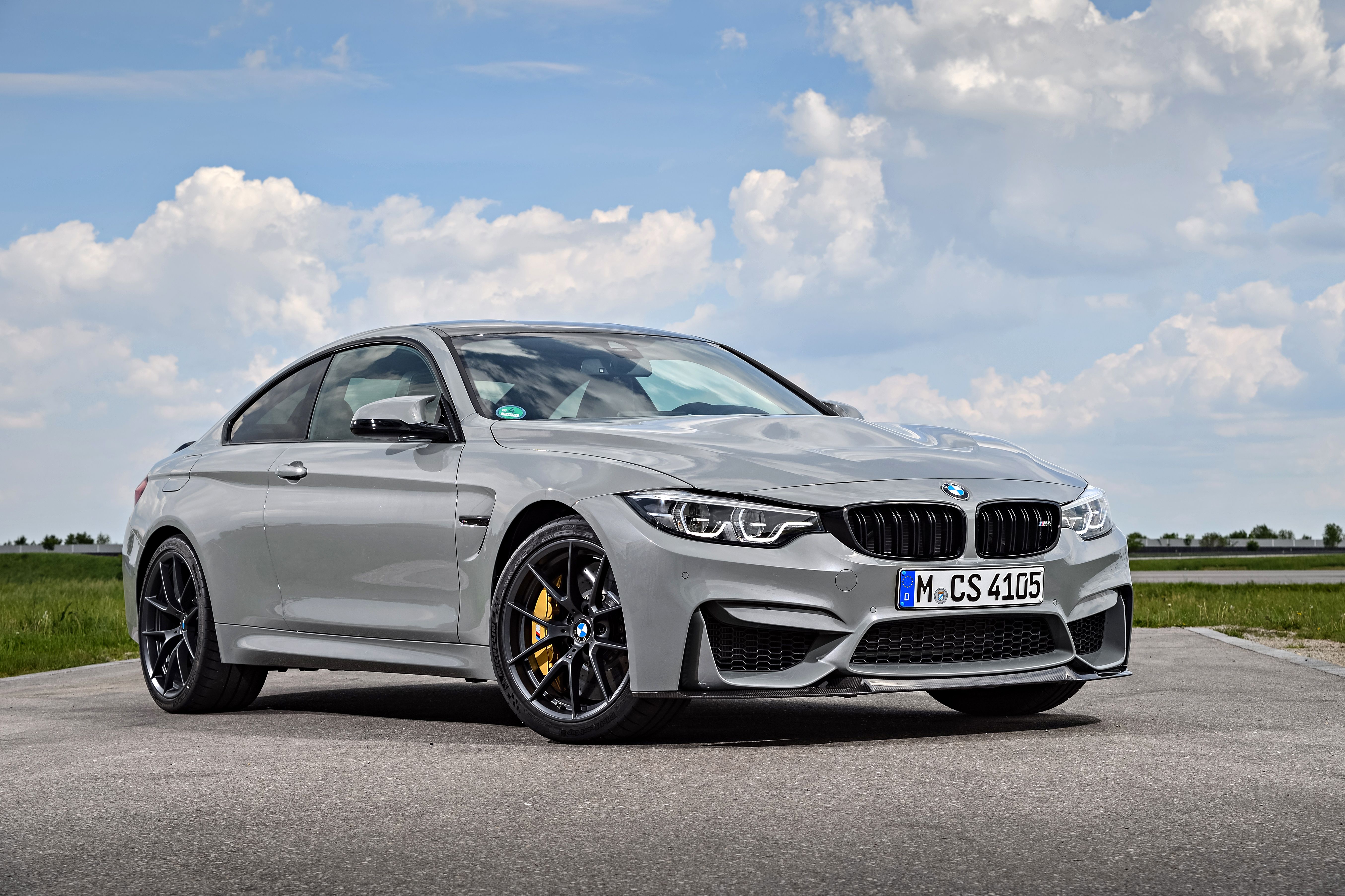 Wallpapers BMW M4 CS machine front of on the desktop