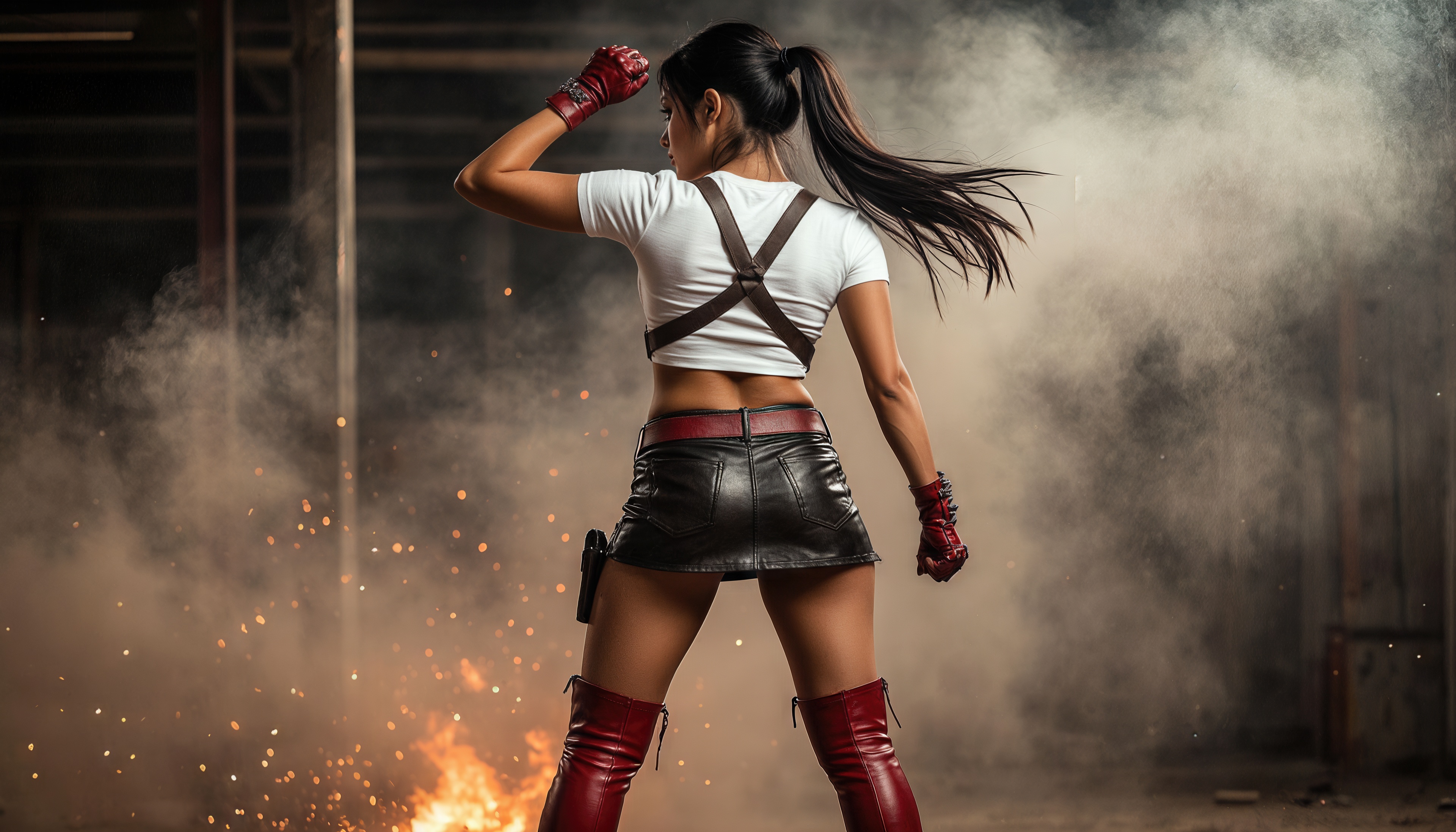 Wallpapers cosplays Tifa Lockhart Final Fantasy VII on the desktop