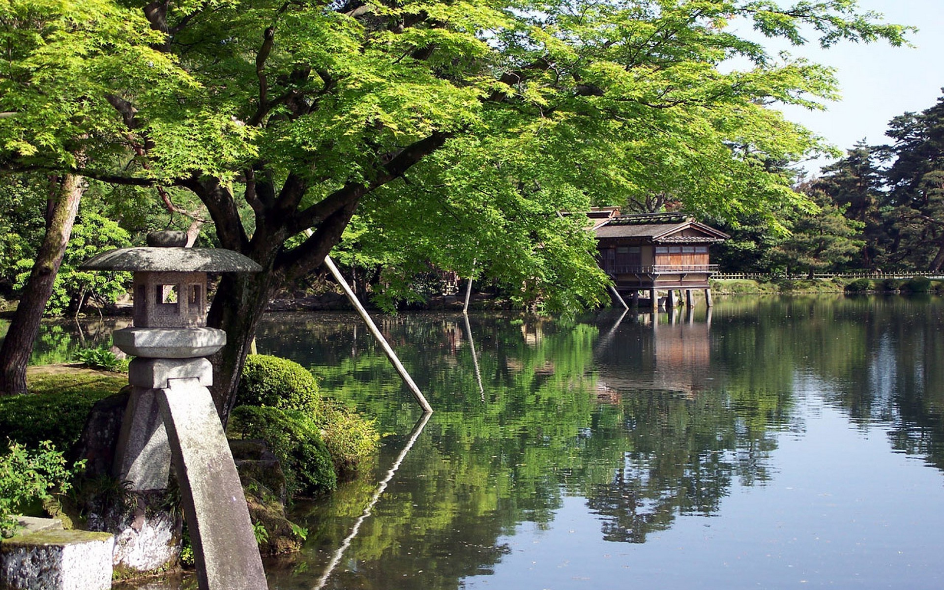 Бесплатное фото Парк Кэнроку-эн