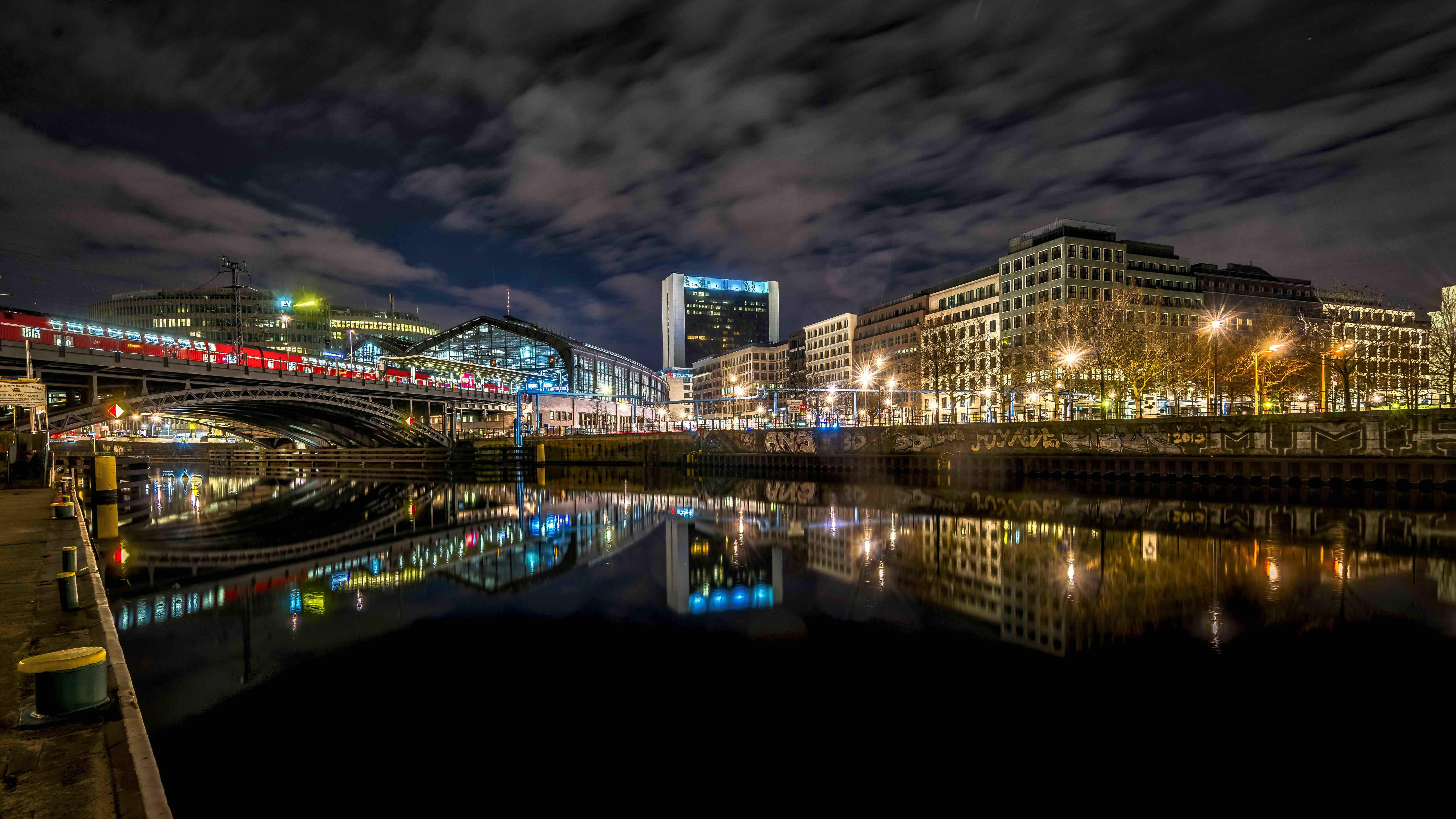 Wallpapers BERLIN Railway station Panorama Friedrichstrasse on the desktop