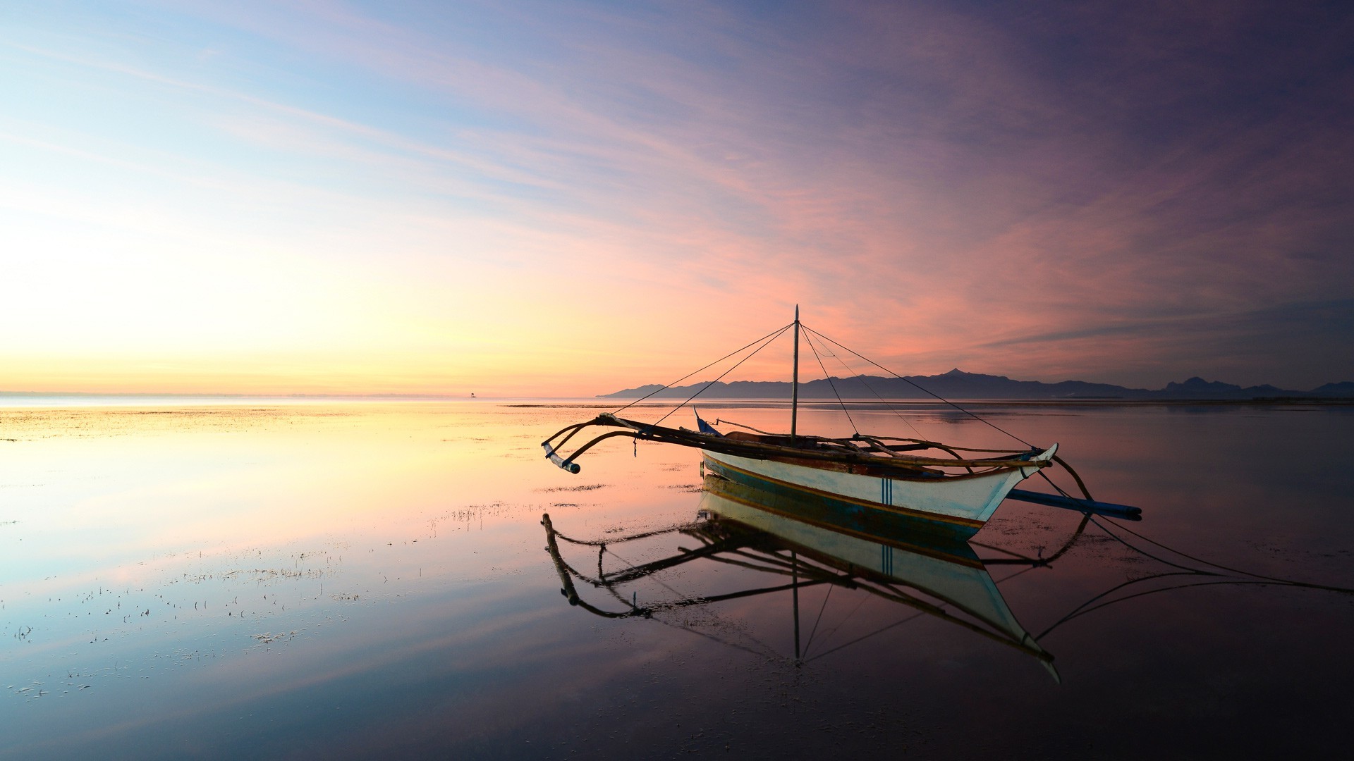 桌面上的壁纸日光 景观 船