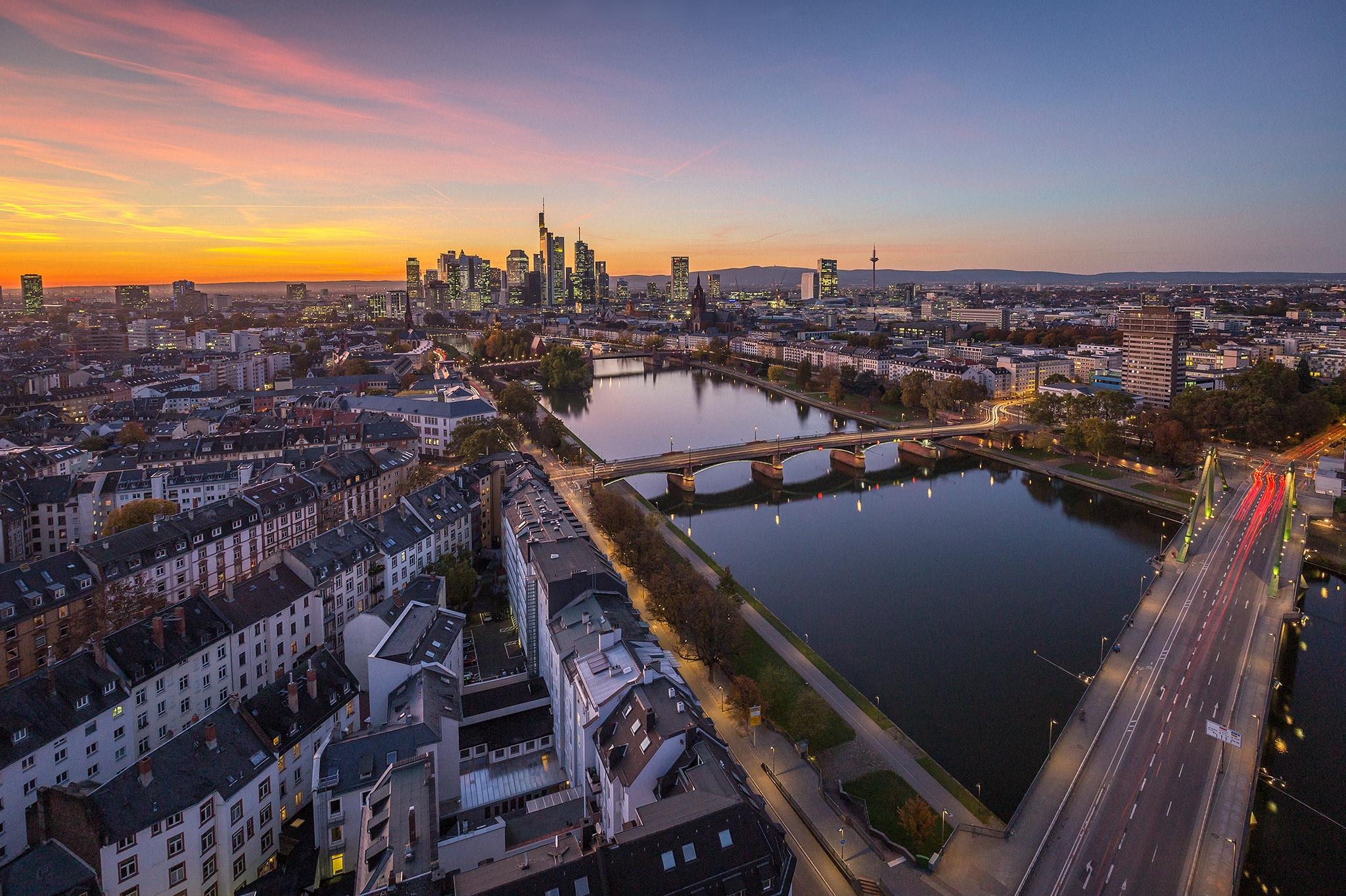 Wallpapers Germany river Frankfurt am Main on the desktop