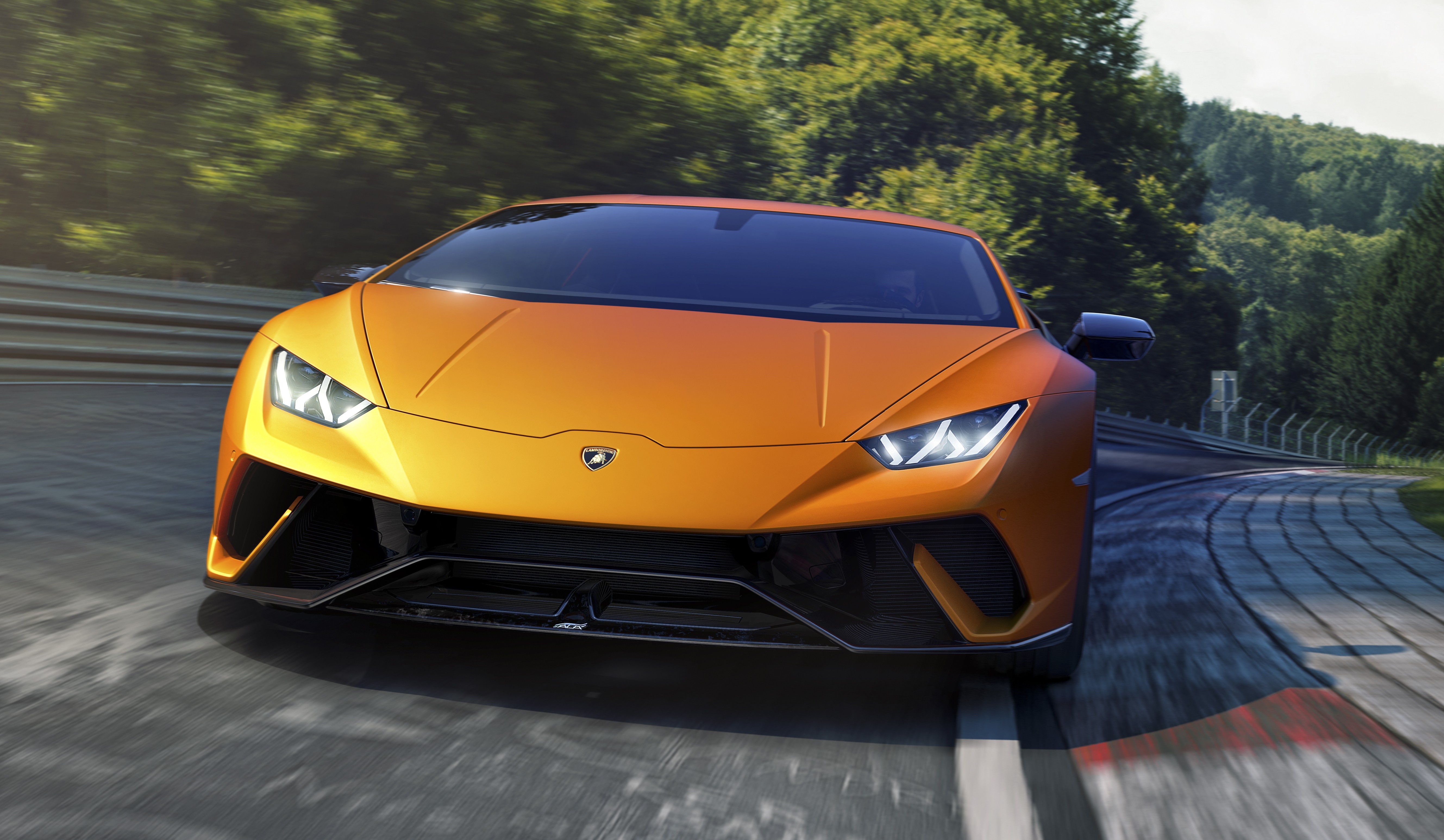 Обои автомобили 2018 года Lamborghini Huracan Performante Lamborghini Huracan на рабочий стол