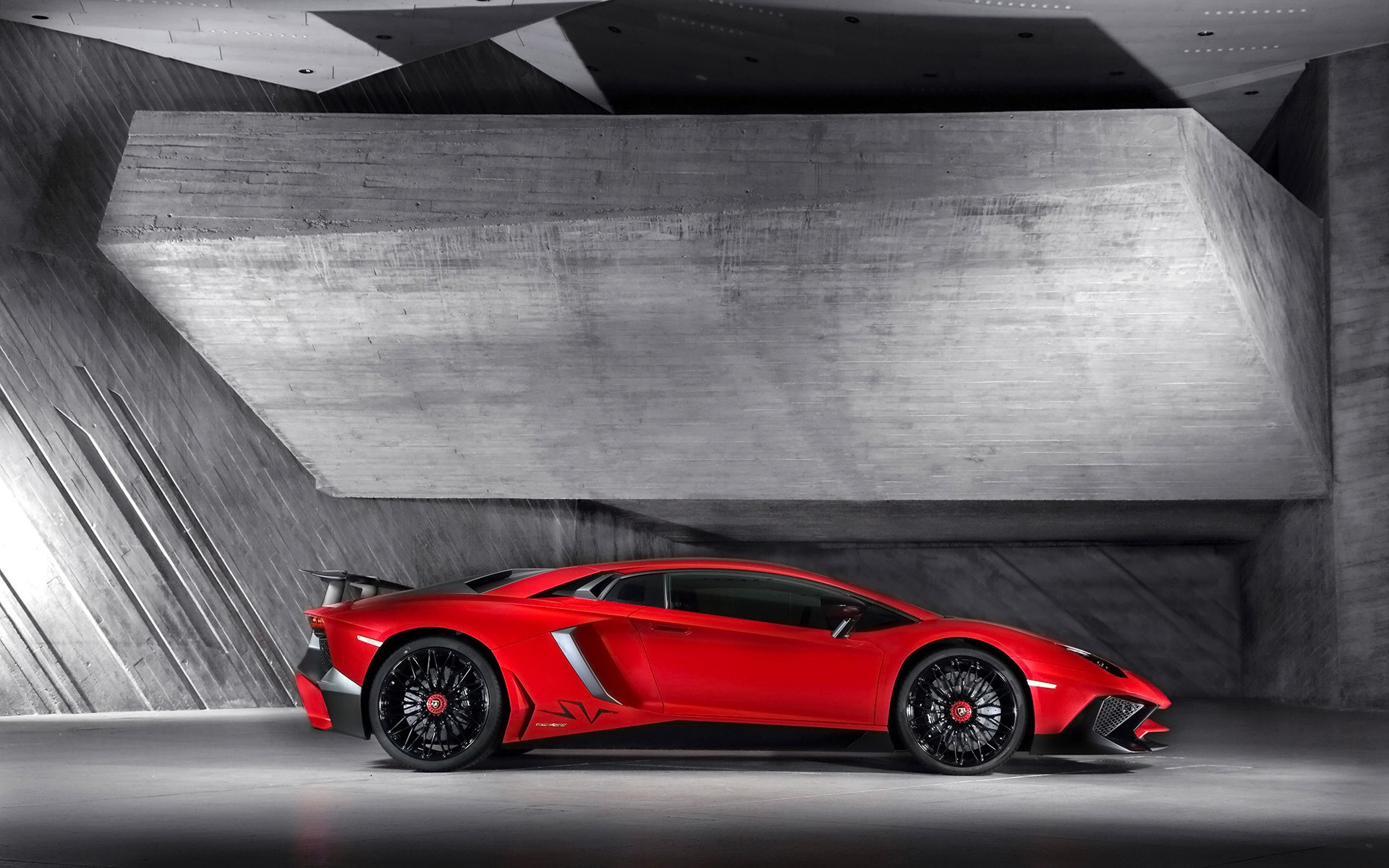 免费照片红色兰博基尼 Aventador LP750 4 Superveloce 侧面图