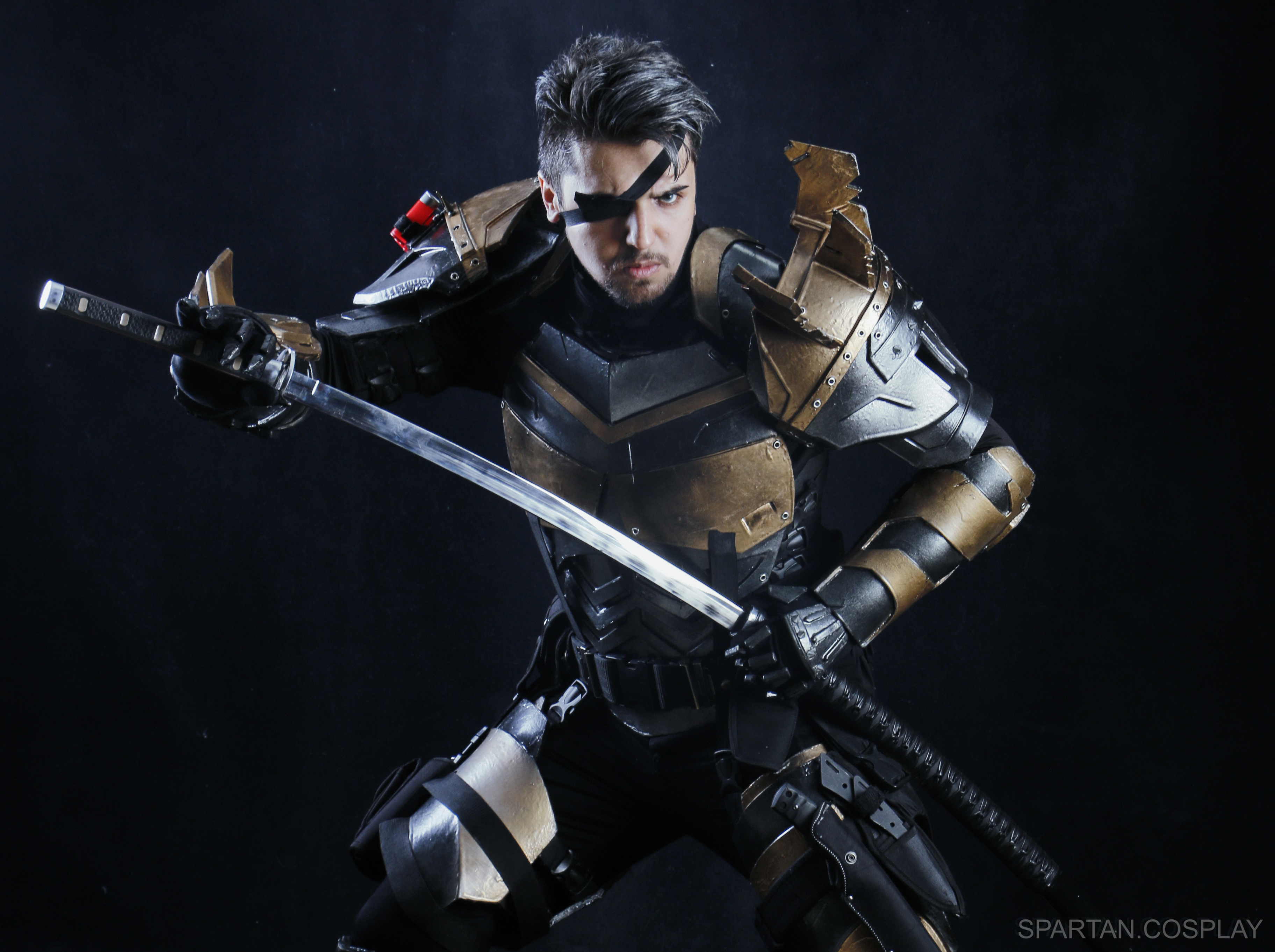 Wallpapers Deathstroke cosplay superheroes on the desktop