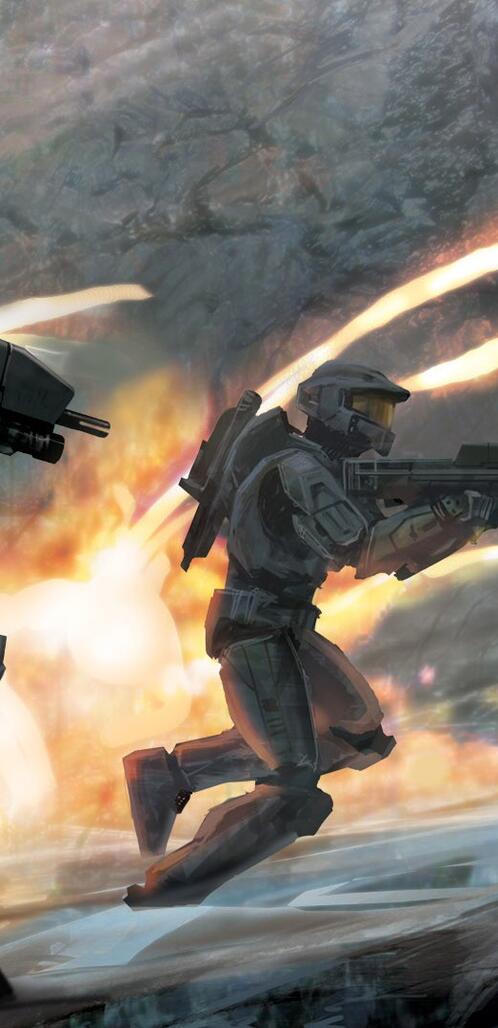 Бесплатное фото Штурмовики из игры Halo