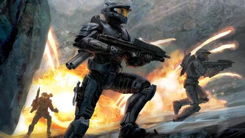 Бесплатное фото Штурмовики из игры Halo