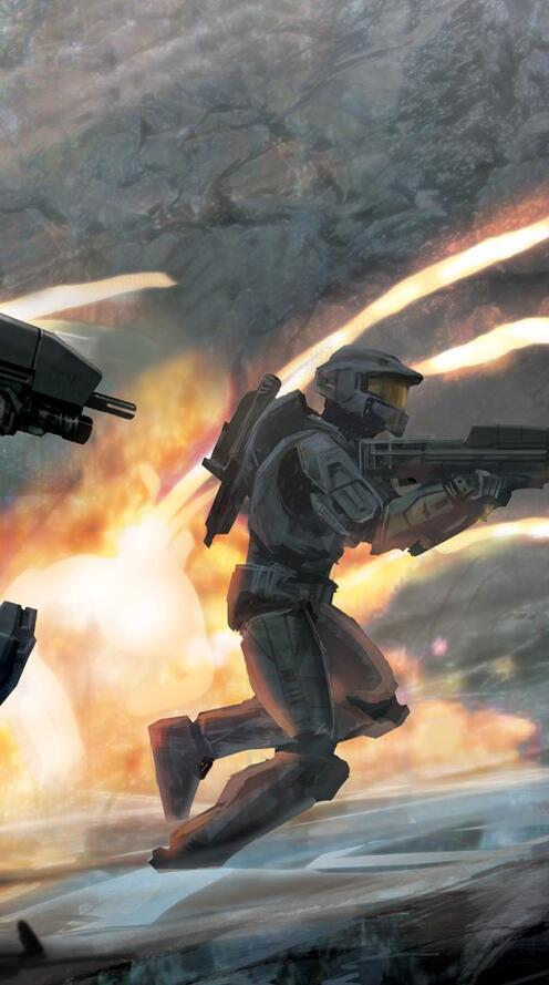 Бесплатное фото Штурмовики из игры Halo
