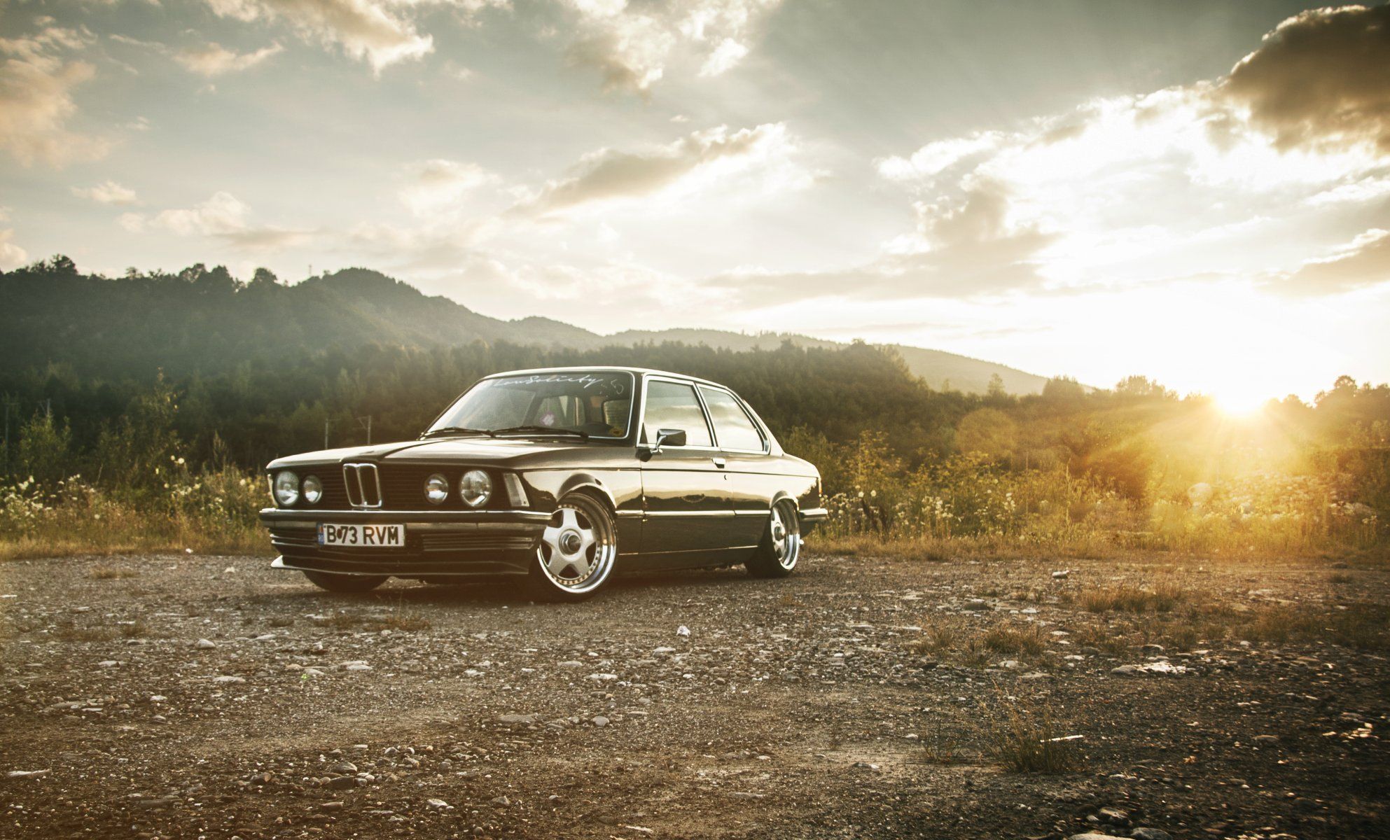 Free photo The old BMW 3 Series