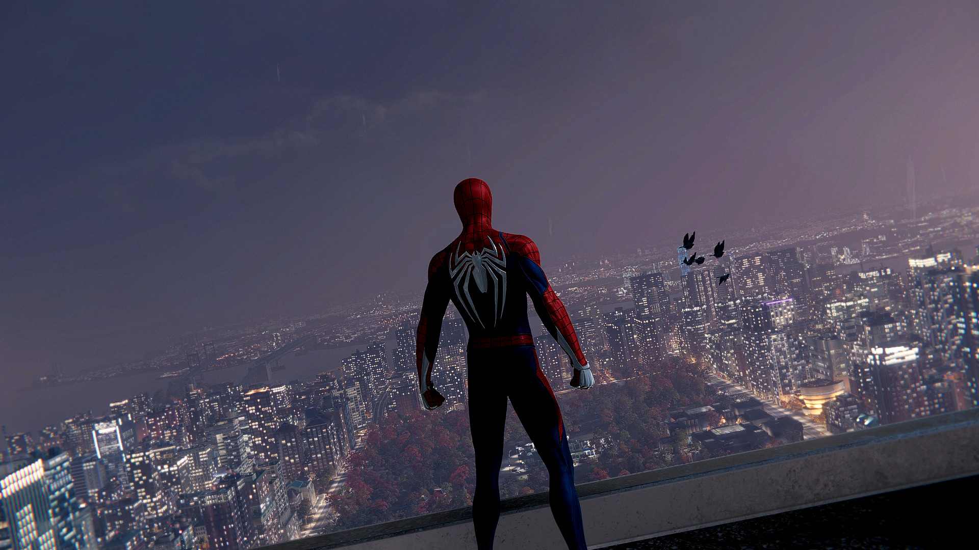 Wallpapers city marvel Spider Man on the desktop