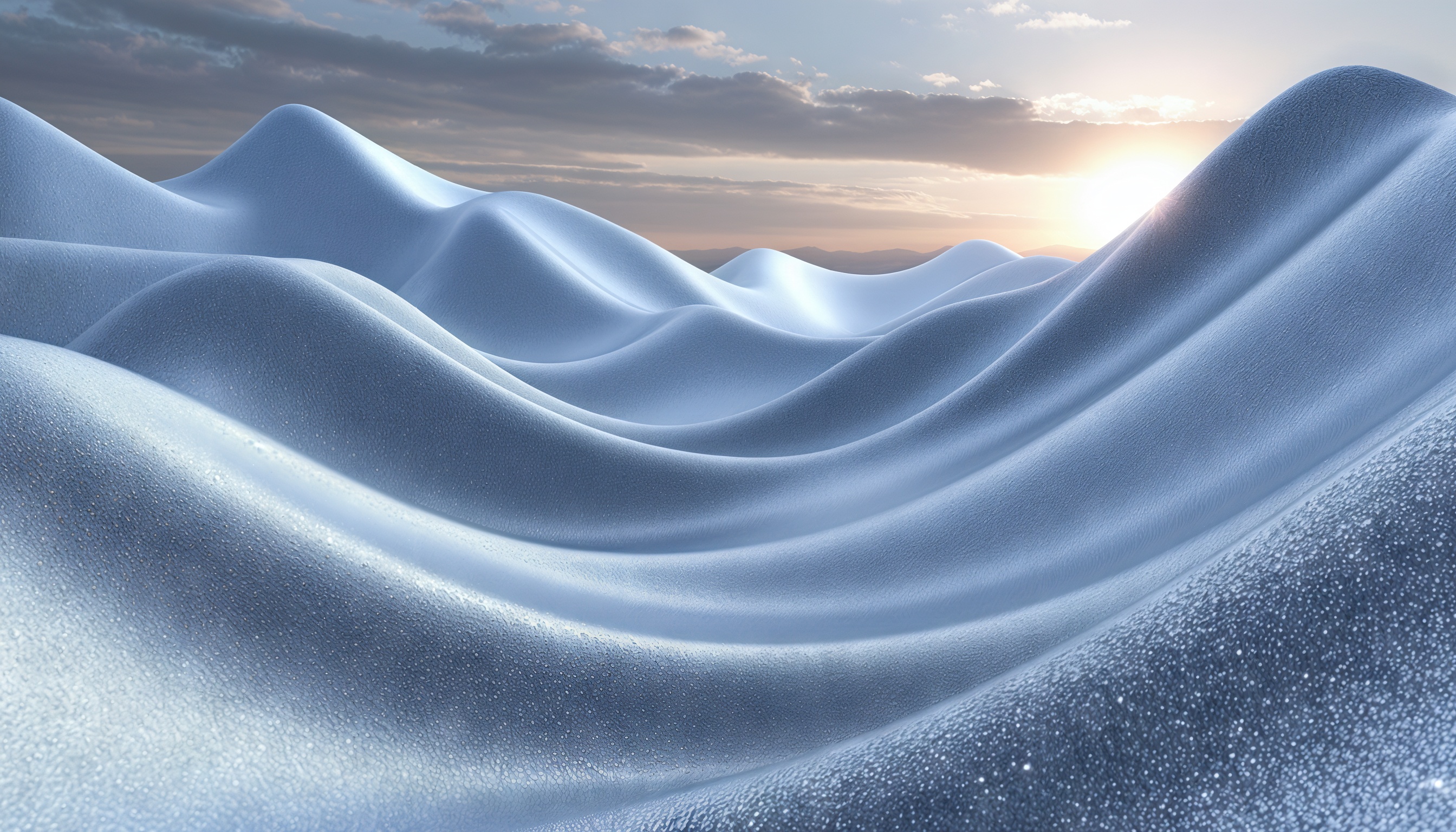 Бесплатное фото Абстрактная композиция с волнообразными линиями и плавными переходами, создающая ощущение движения и глубины.