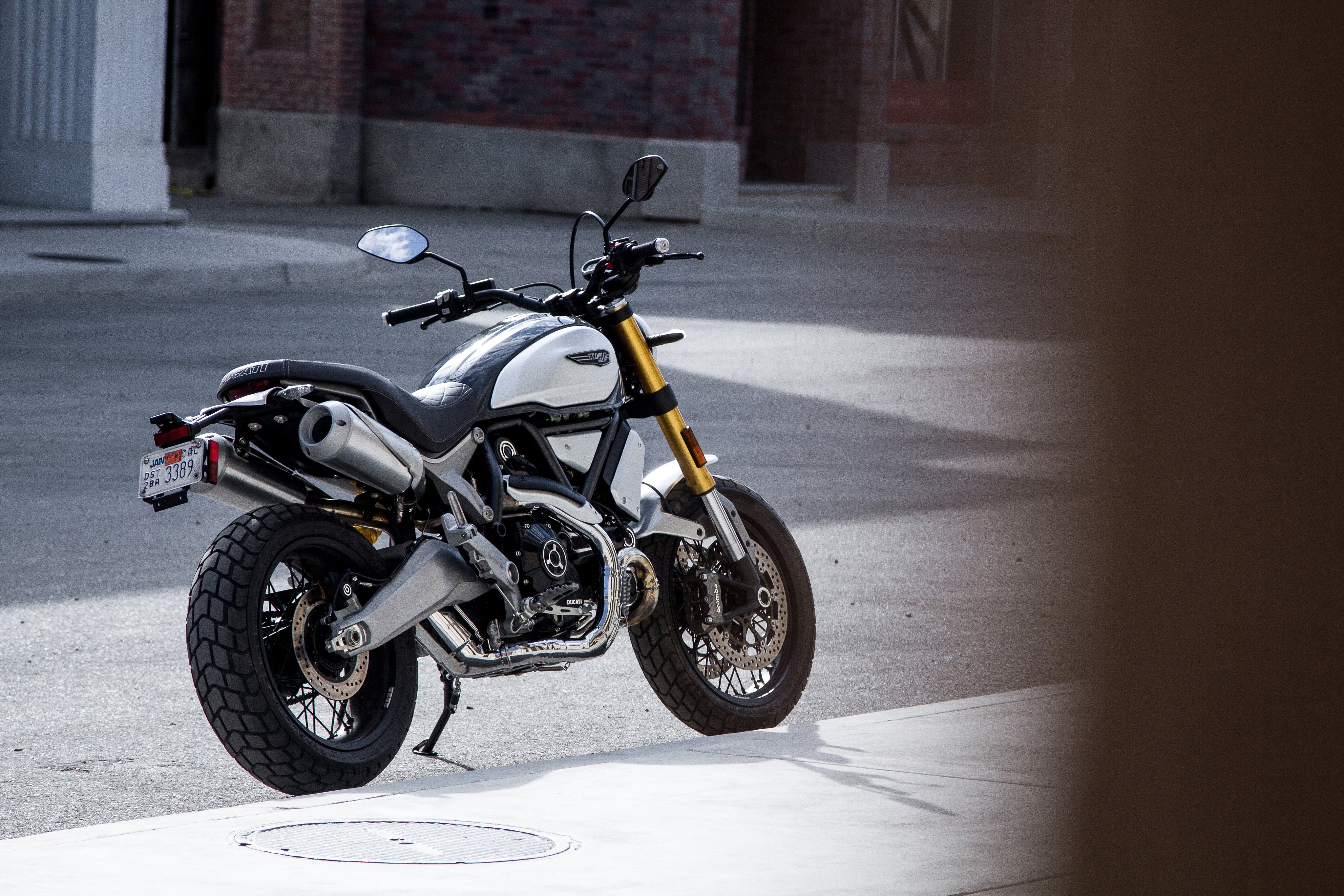 Wallpapers Ducati Scrambler 1100 motorcycle silver black on the desktop