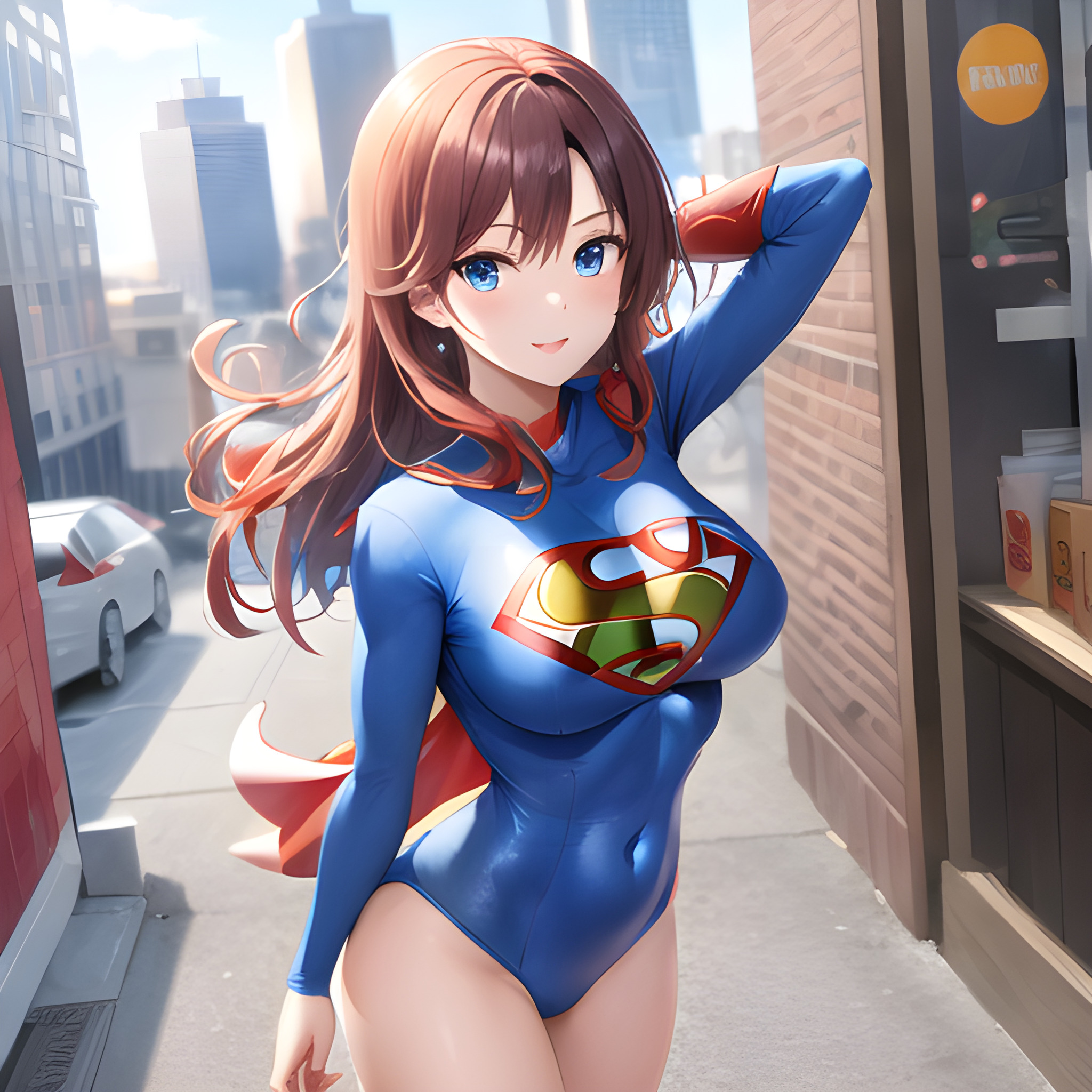 Бесплатное фото Anime super girl