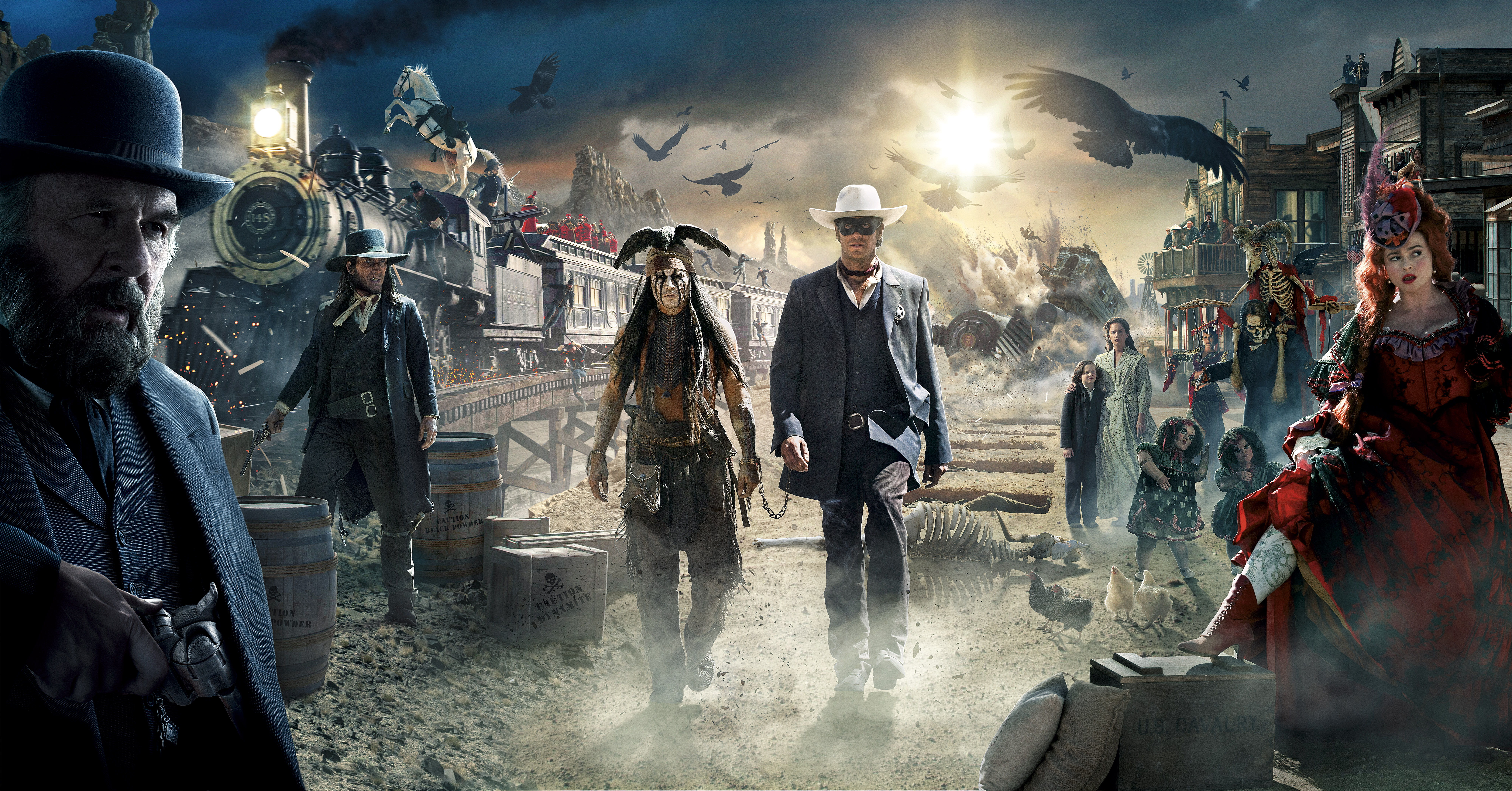 Wallpapers Western banner Lone Ranger 2013 on the desktop