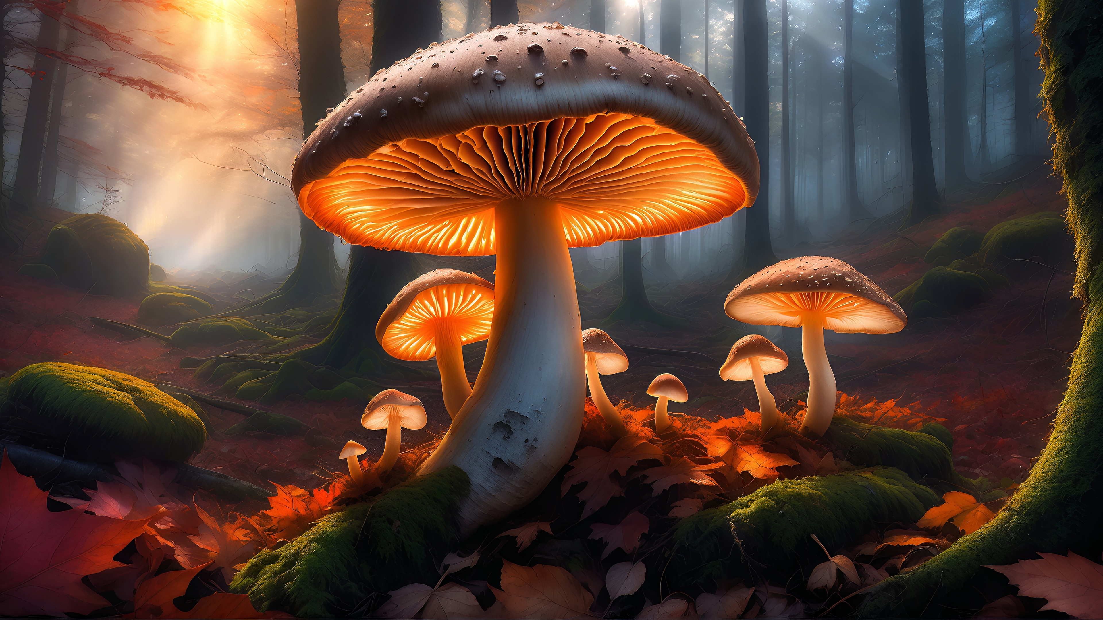 森林里的大蘑菇
