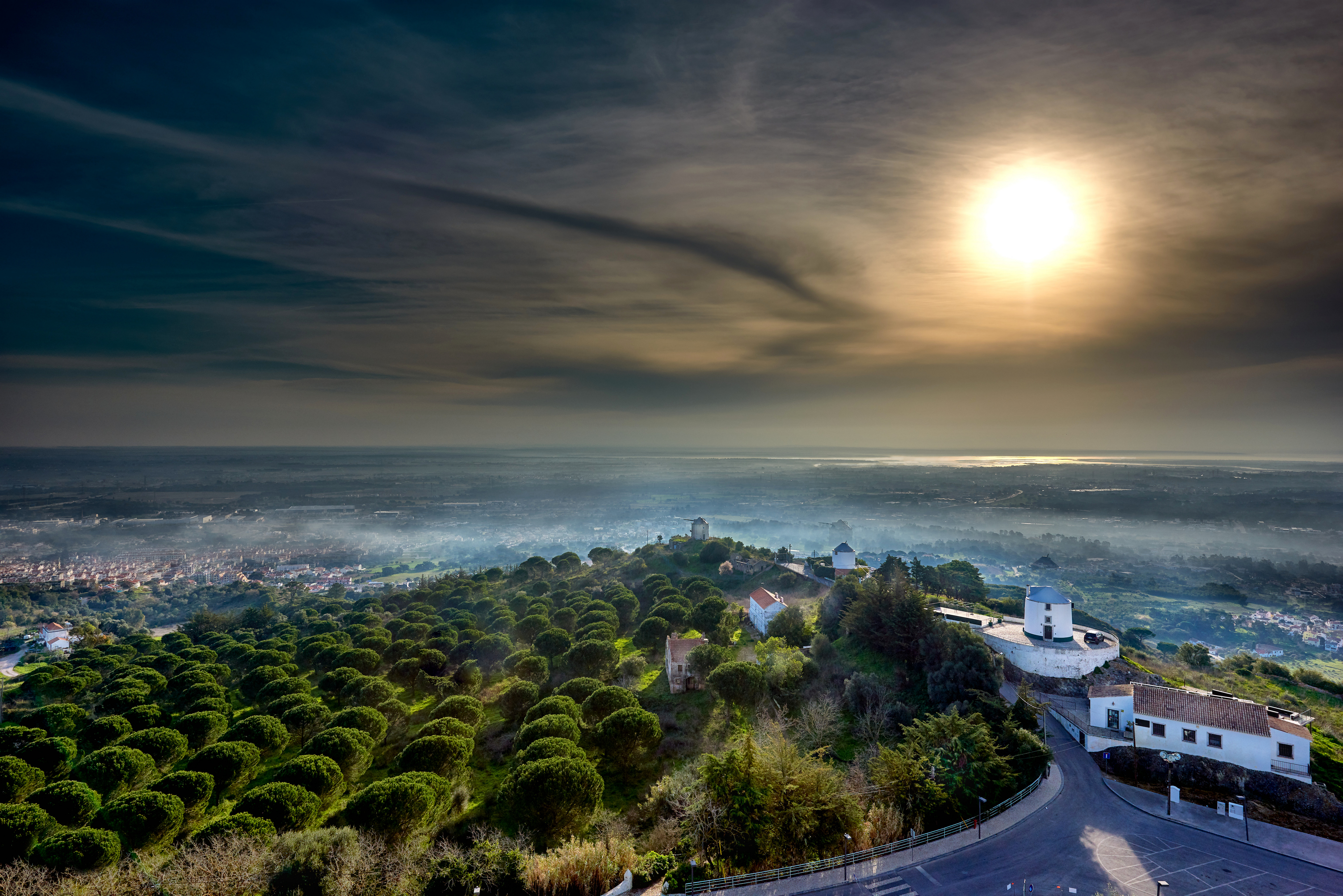 Wallpapers cities Portugal fog on the desktop