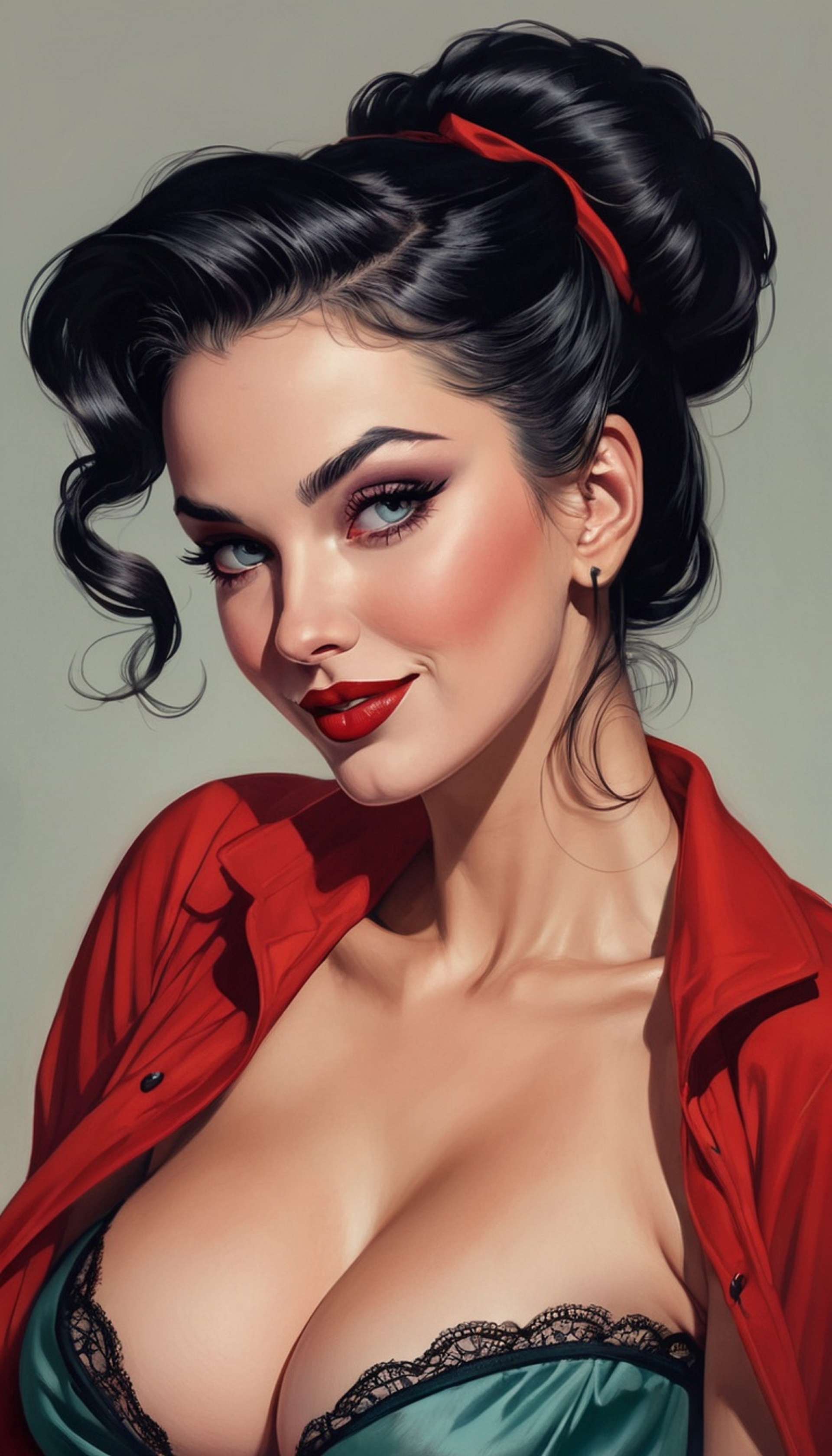 Портрет брюнетки