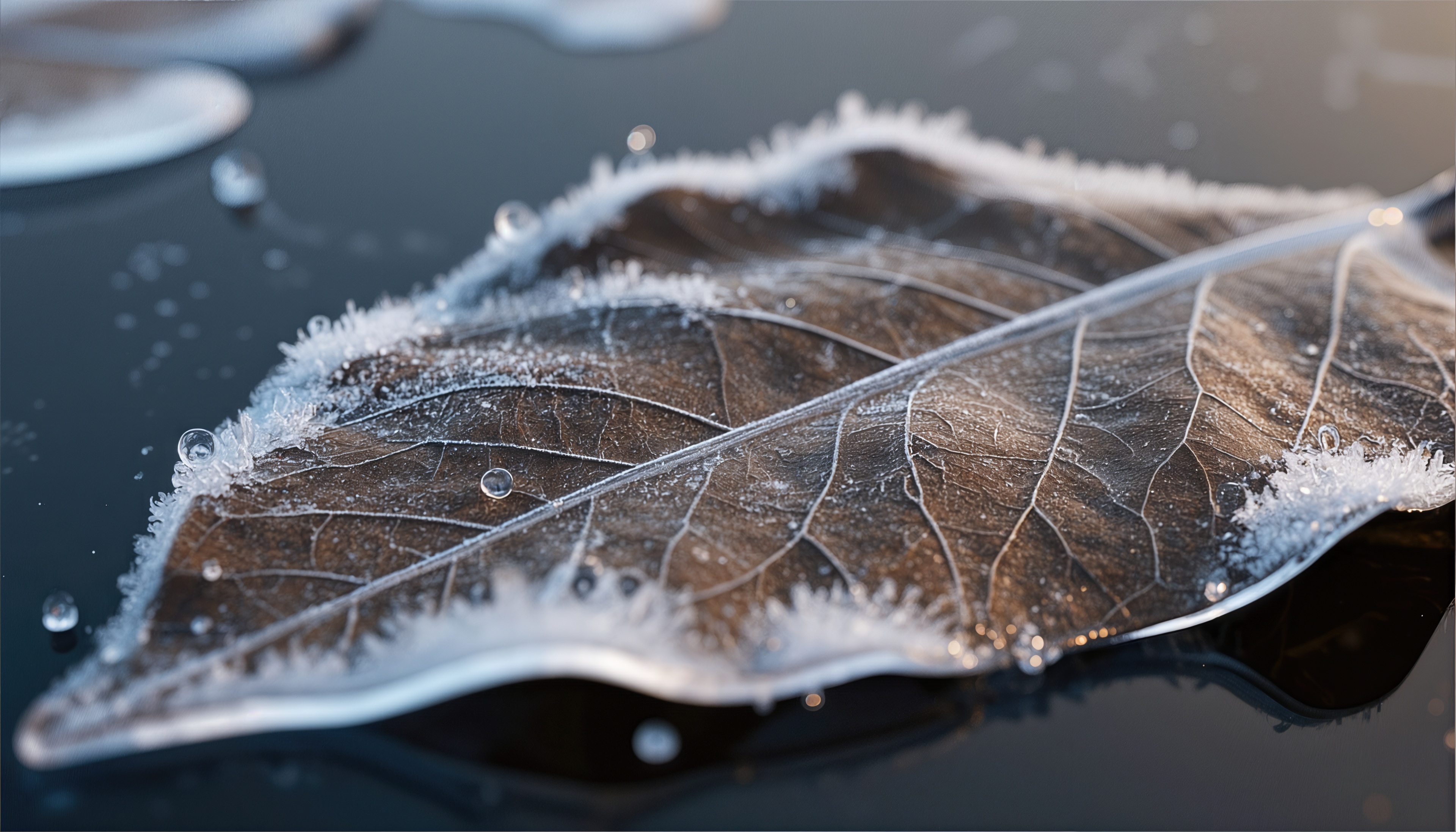 桌面上的壁纸片材 白霜 防雾