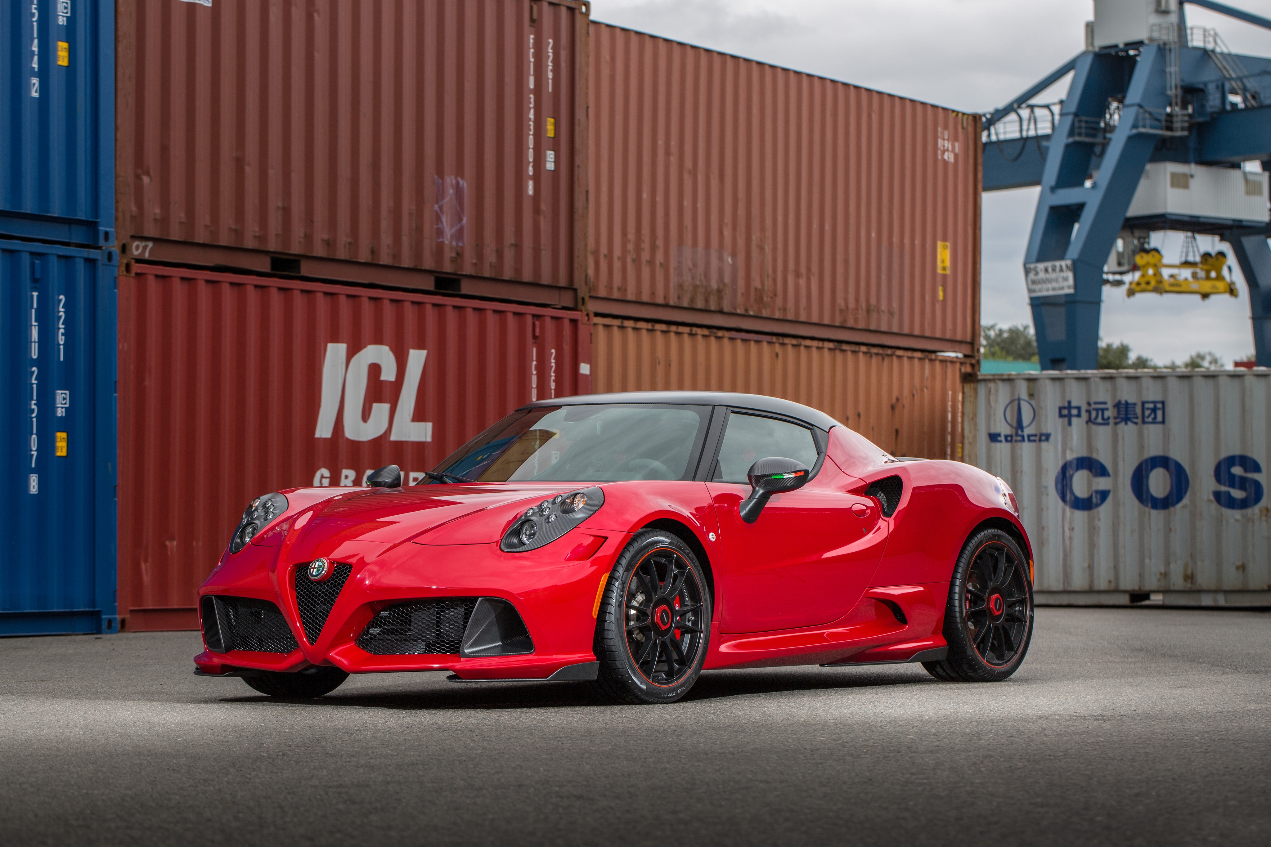 Wallpapers side view supercar red car on the desktop