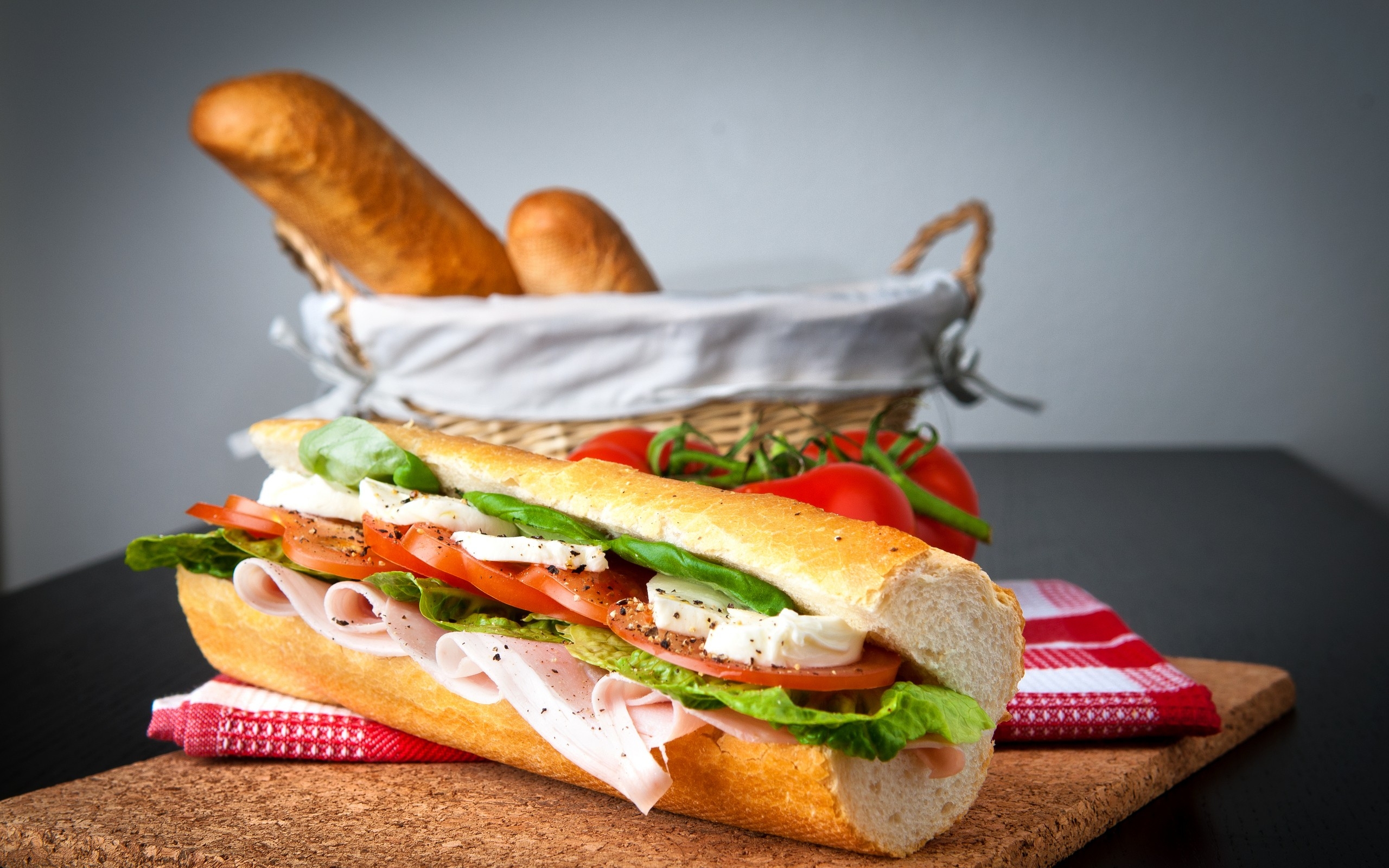 Free photo Vegetable sandwich