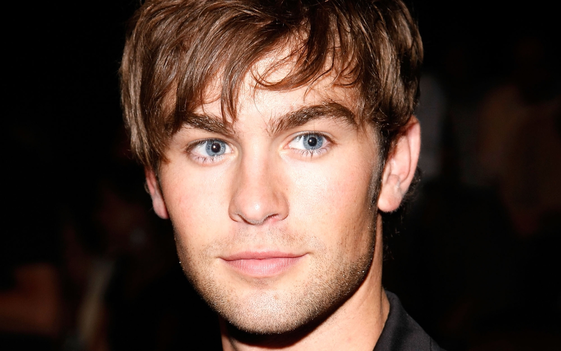 Free photo Portrait of the face of actor Chase Crawford