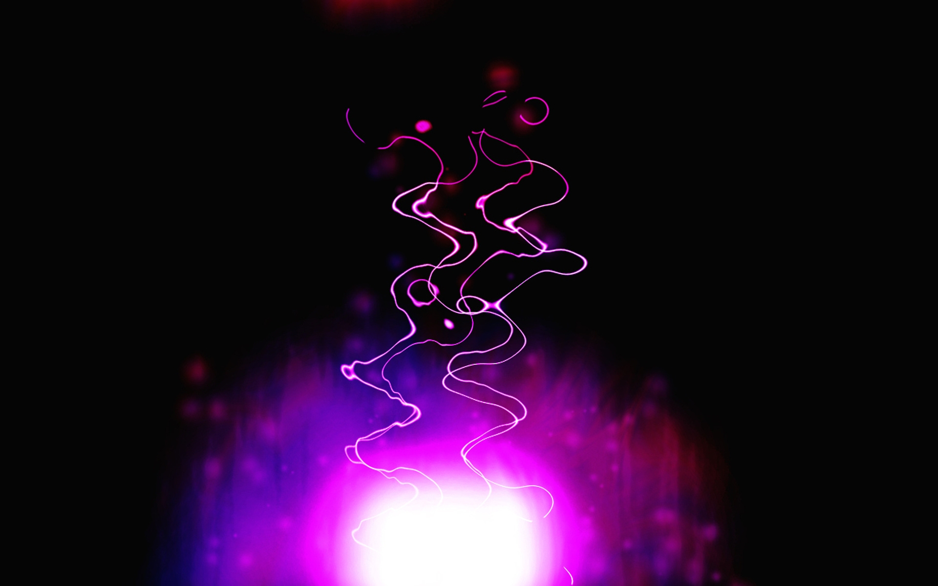Обои черный неоновые фиолетовый на рабочий стол