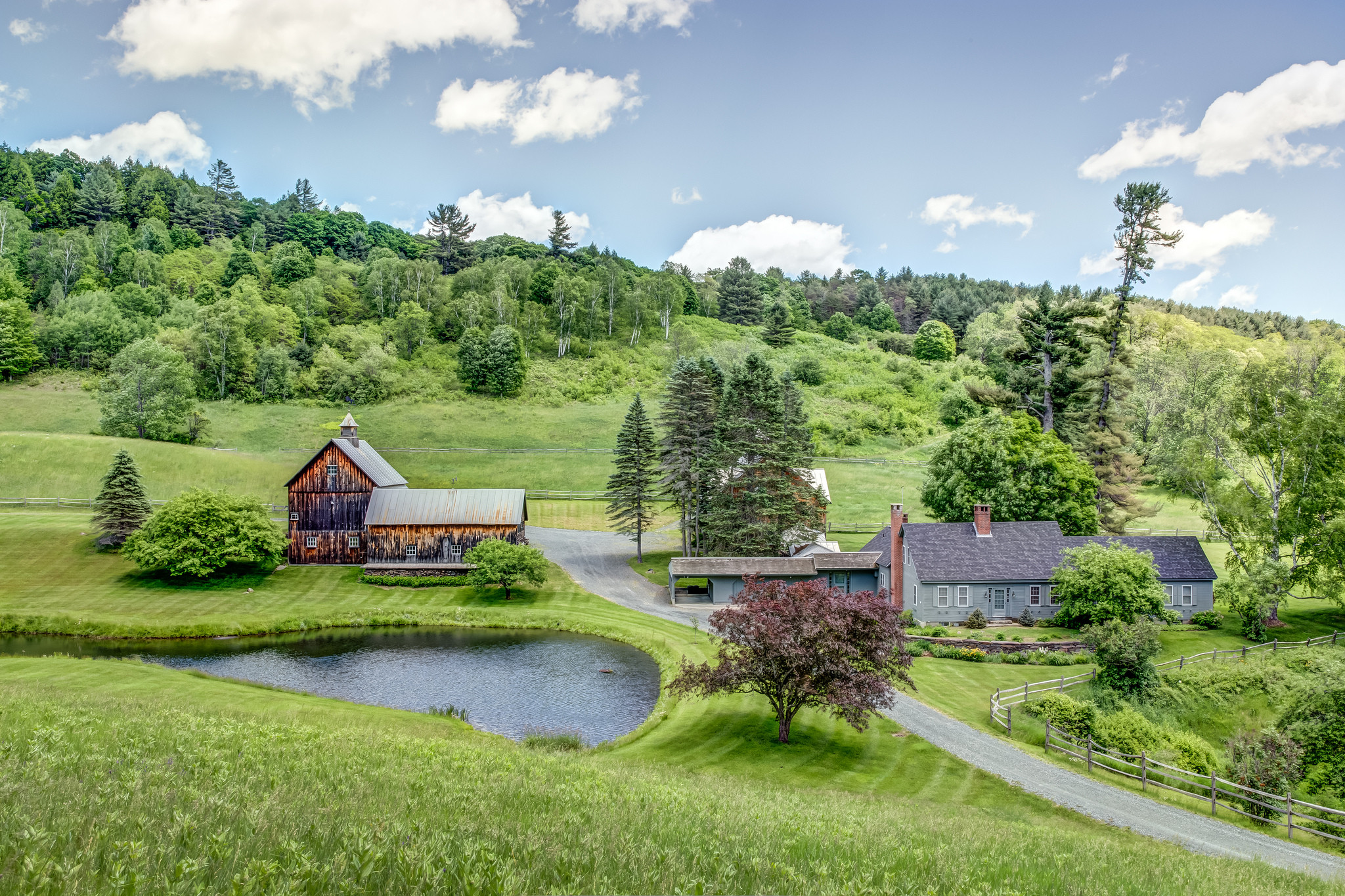 Wallpapers New England Vermont field on the desktop