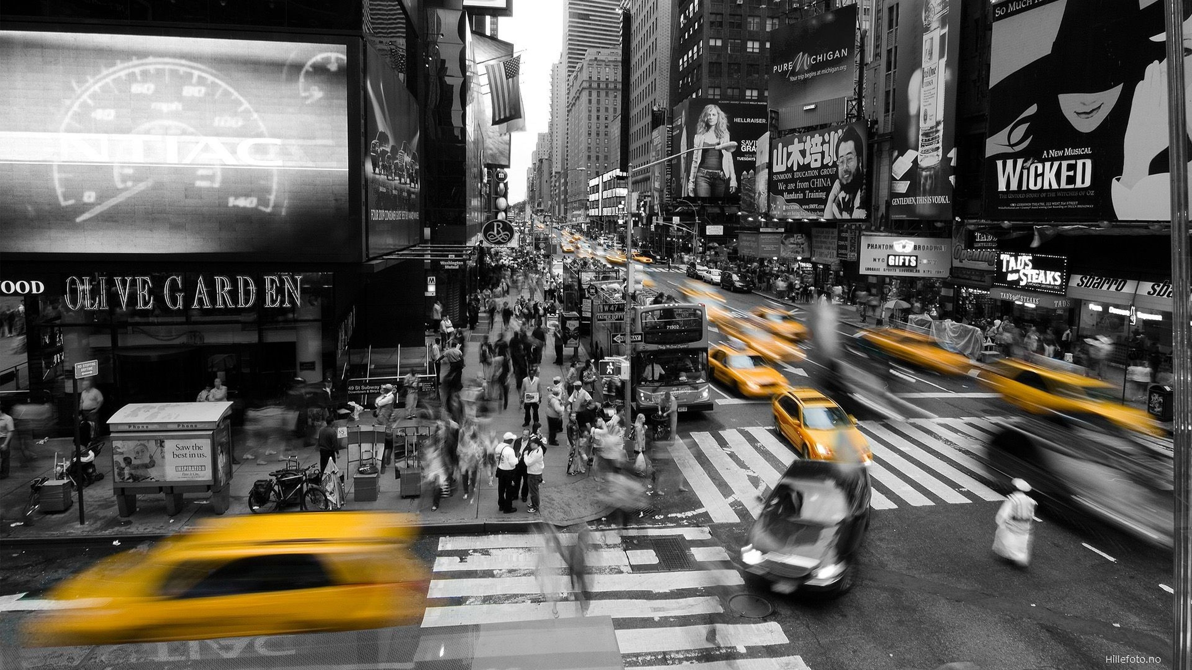 Wallpapers wallpaper new york timelapse monochrome on the desktop