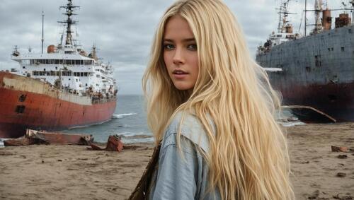 Девушка стоит на яхте стоковое изображение. изображение насчитывающей кавказско