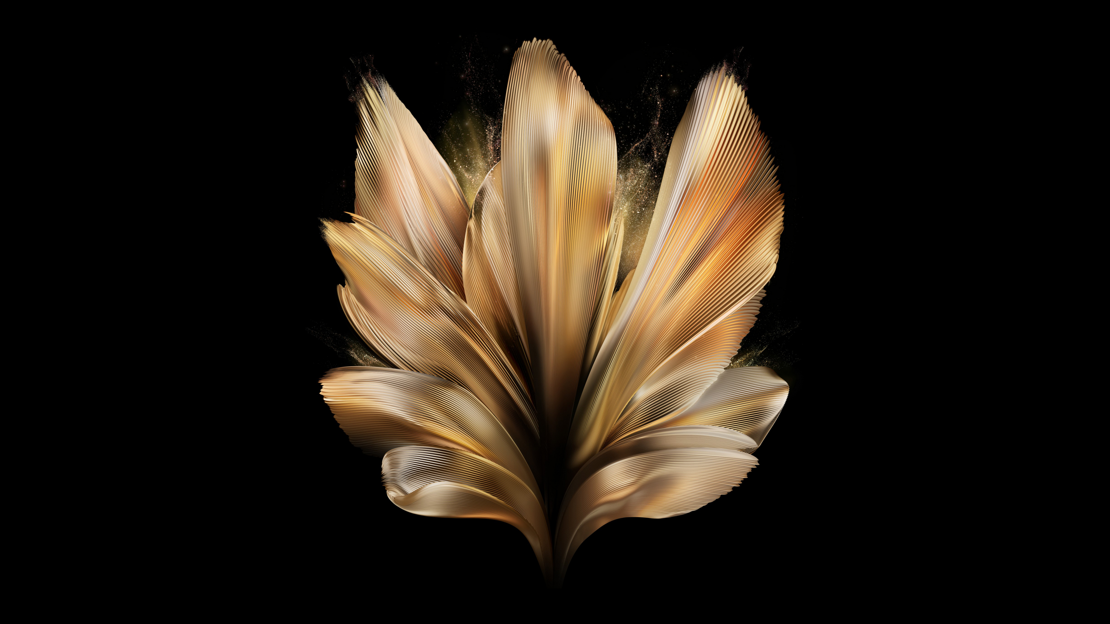 Digital gold flower