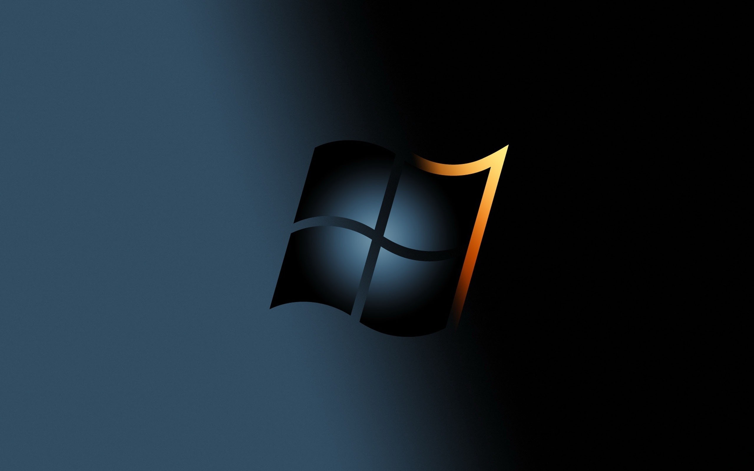 免费照片黑色 Windows 7 徽标
