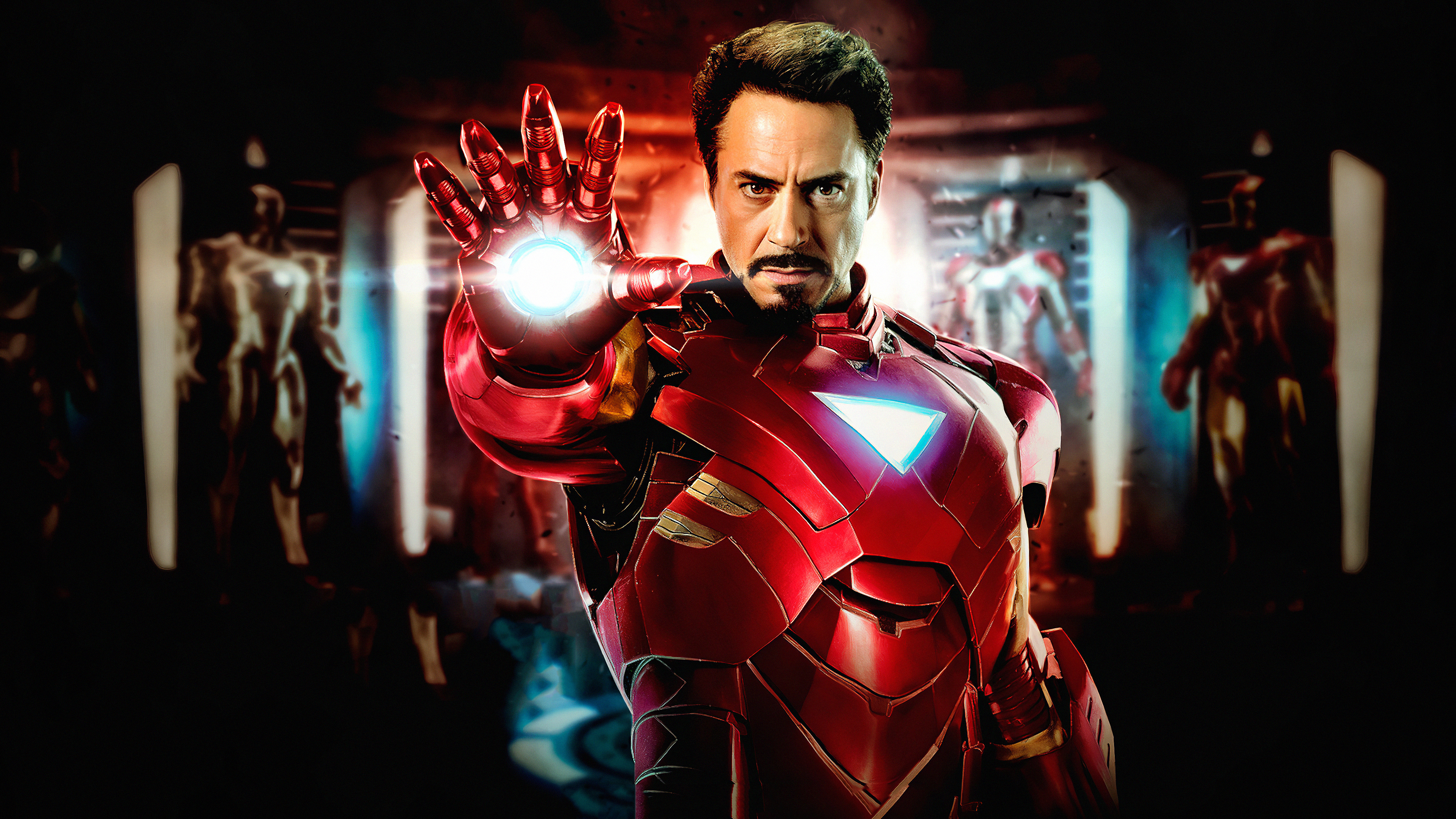 Wallpapers digital art Iron Man portrait on the desktop