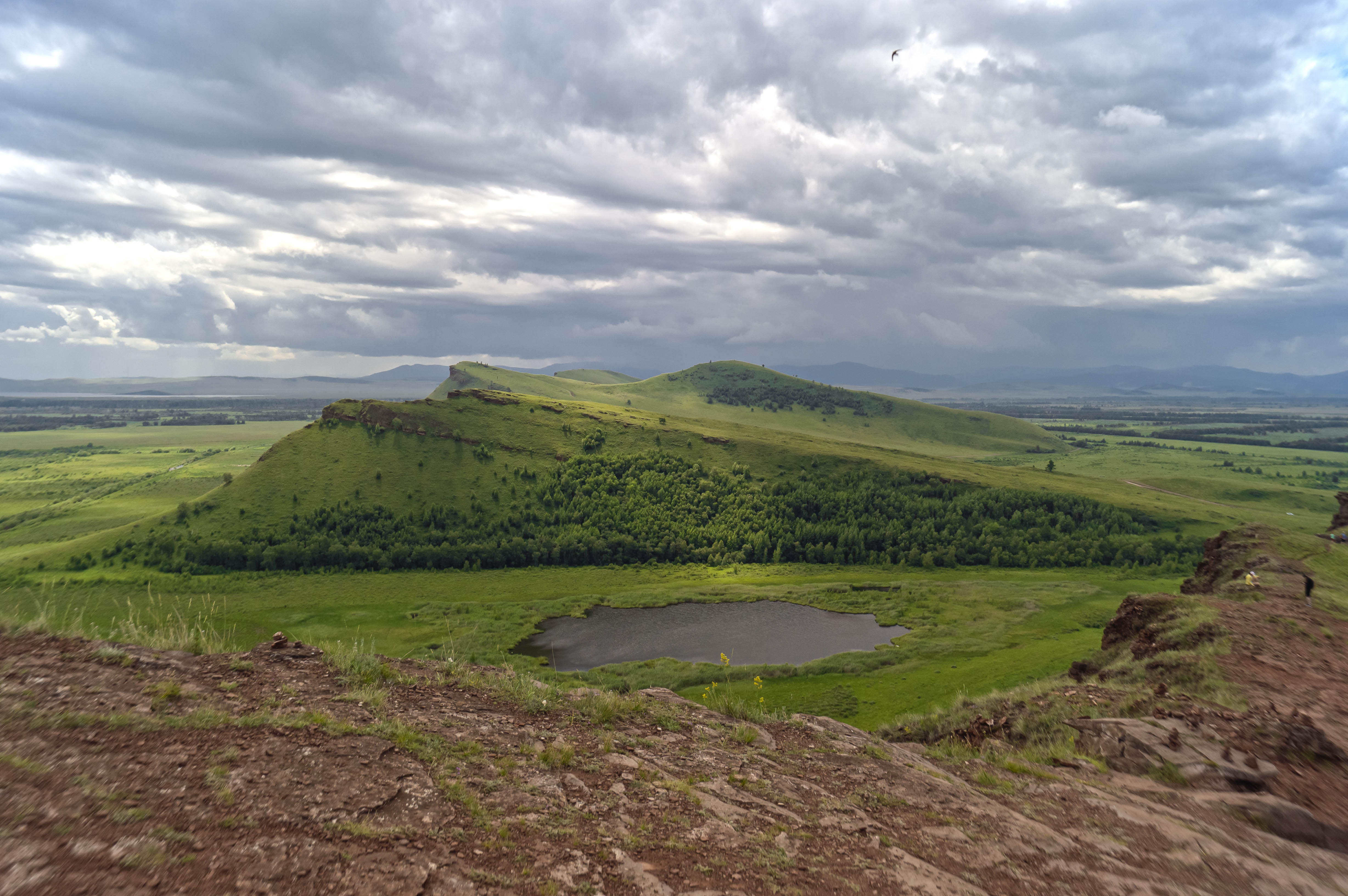 Бесплатное фото Небо с горами в Хакасии