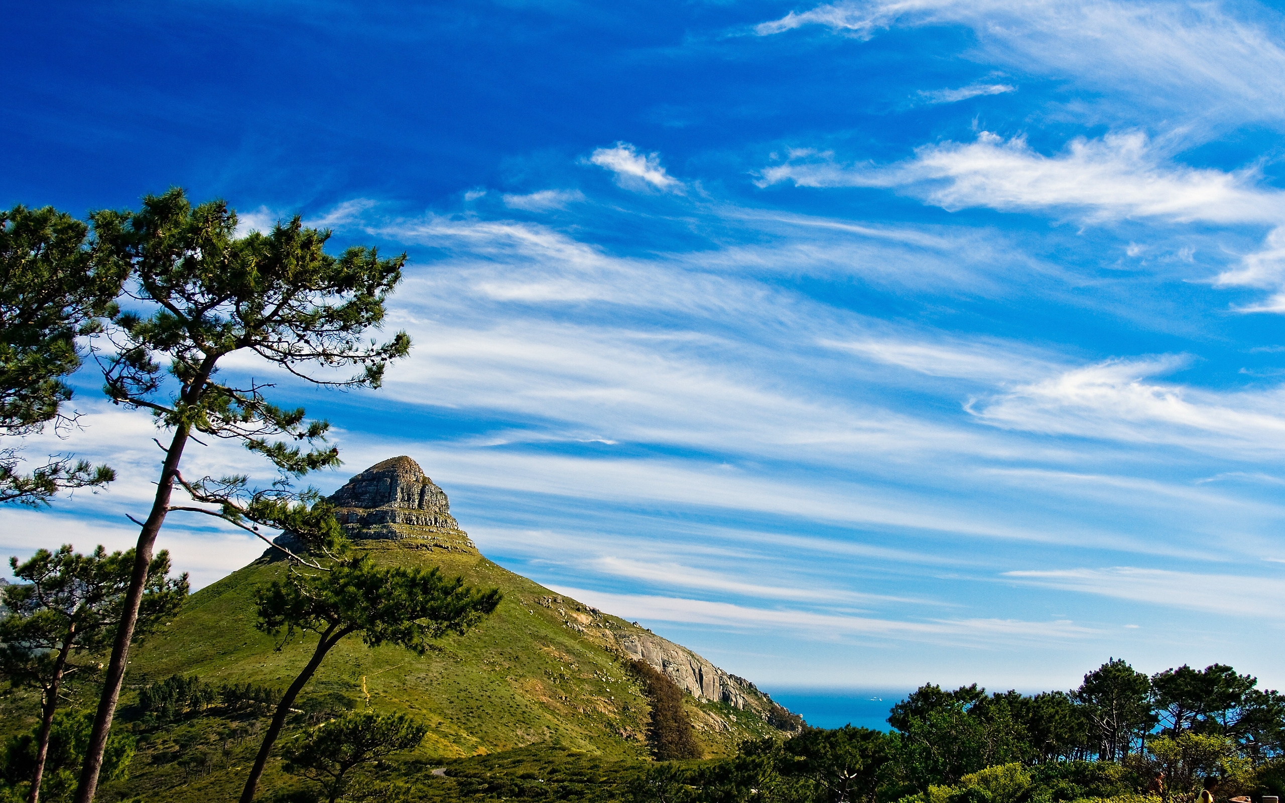 Обои облака небо синий на рабочий стол