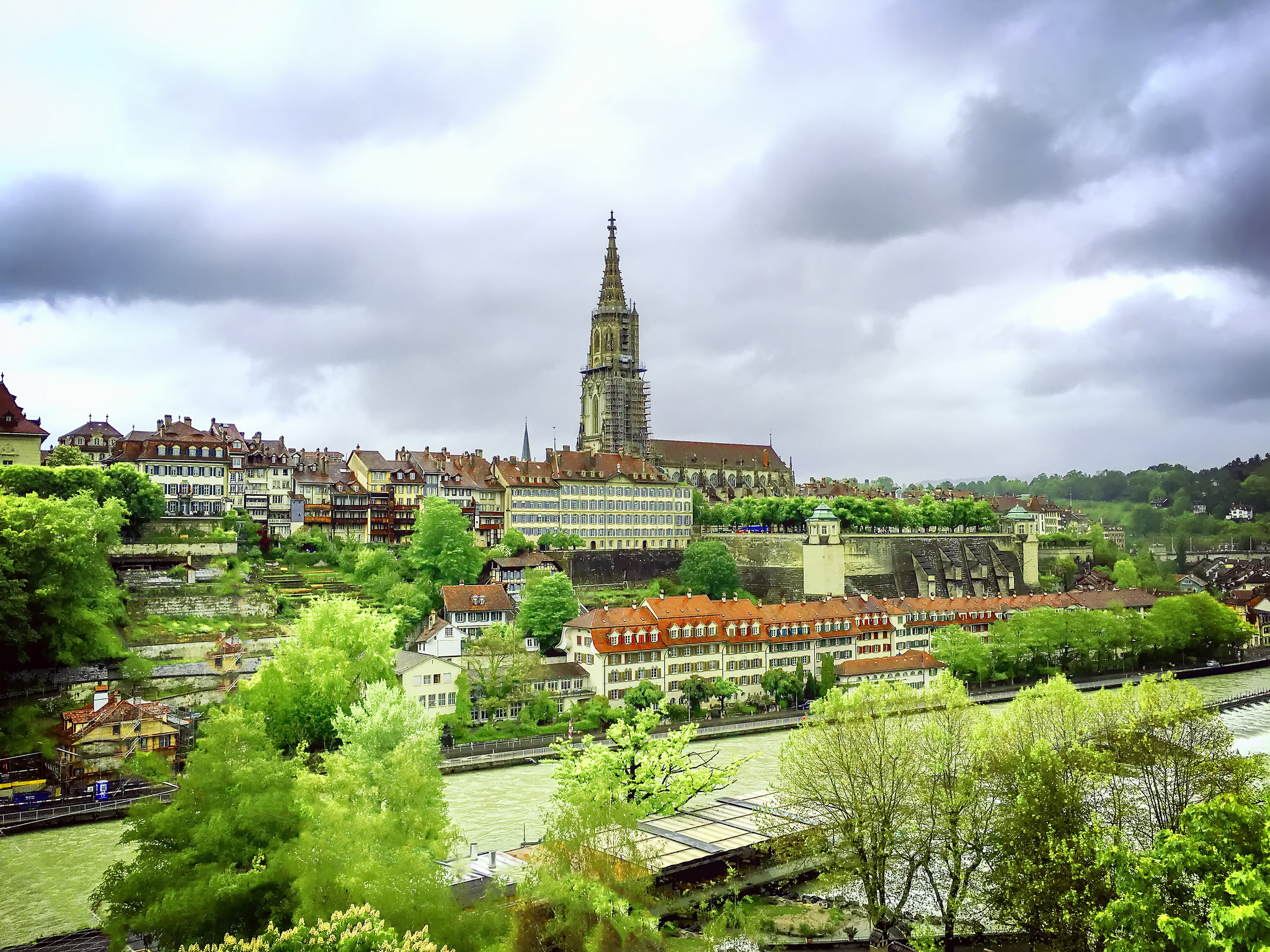 Обои Bern собор Швейцария Берн на рабочий стол