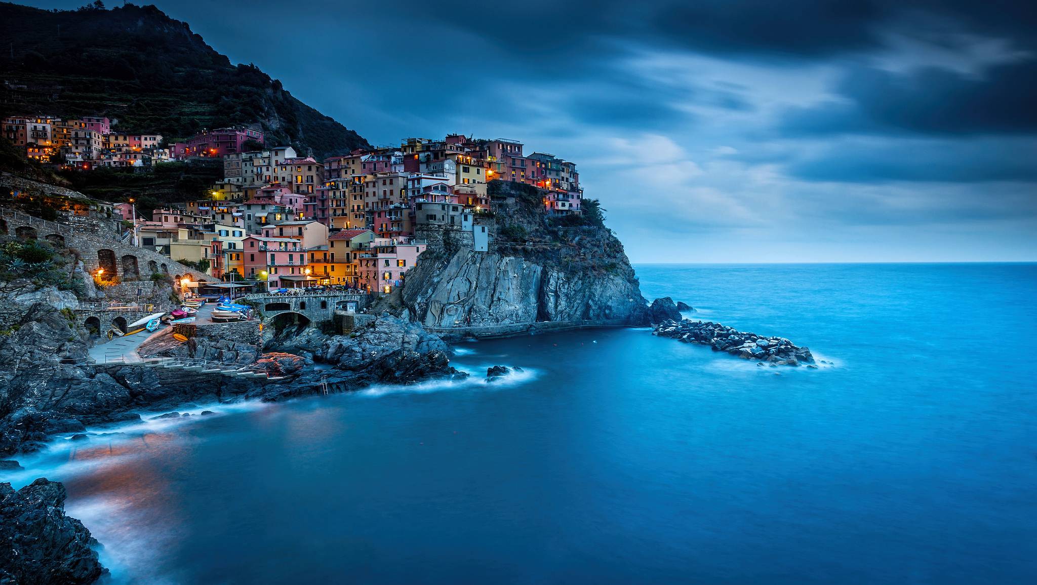 Wallpapers coast Manarola sea on the desktop