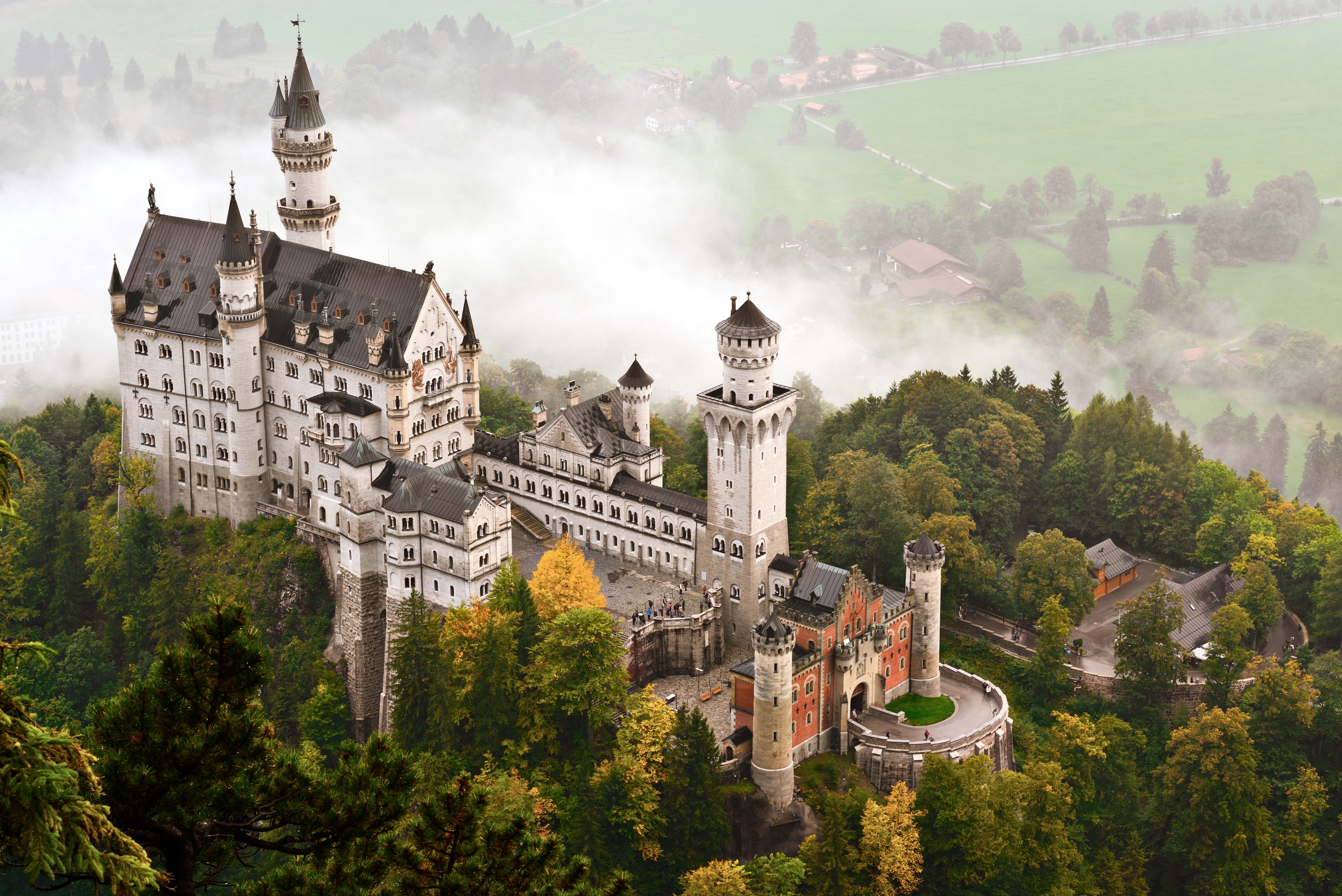 Free photo The view from the height of Neuschwanstein Castle