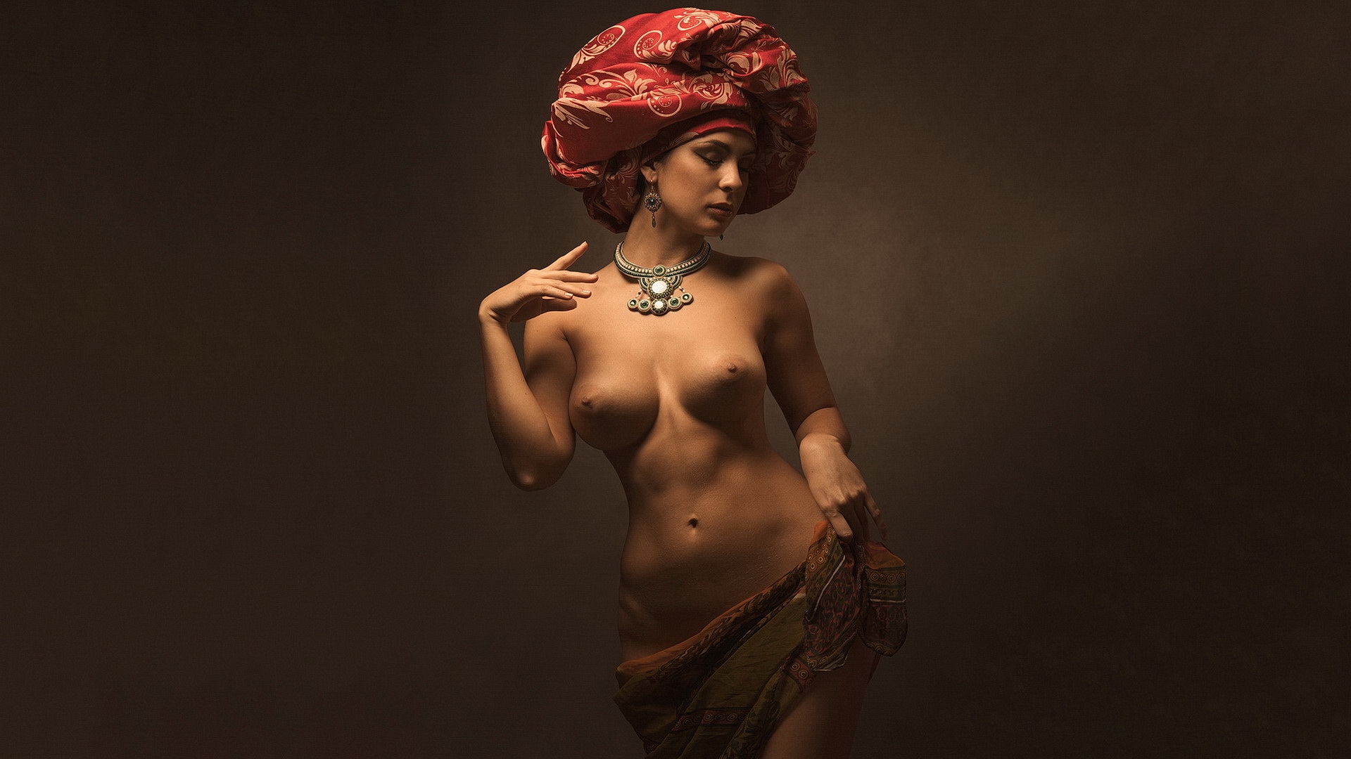 Free photo Photo of a girl in a turban