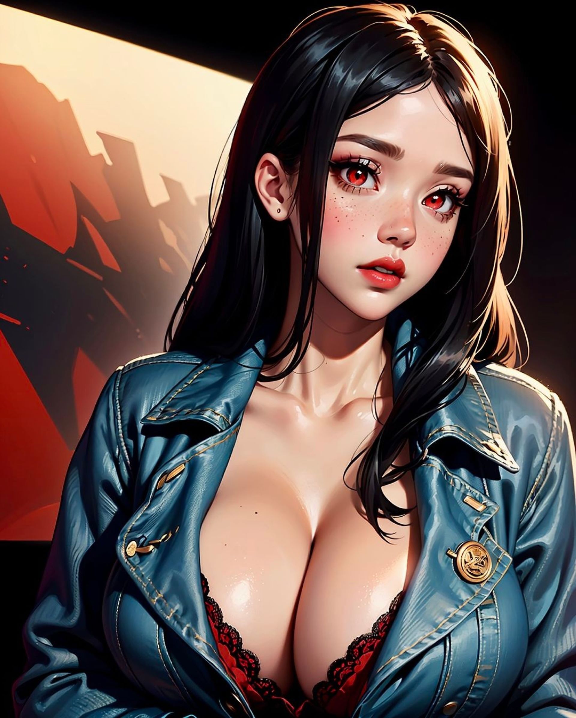 Портрет брюнетки.