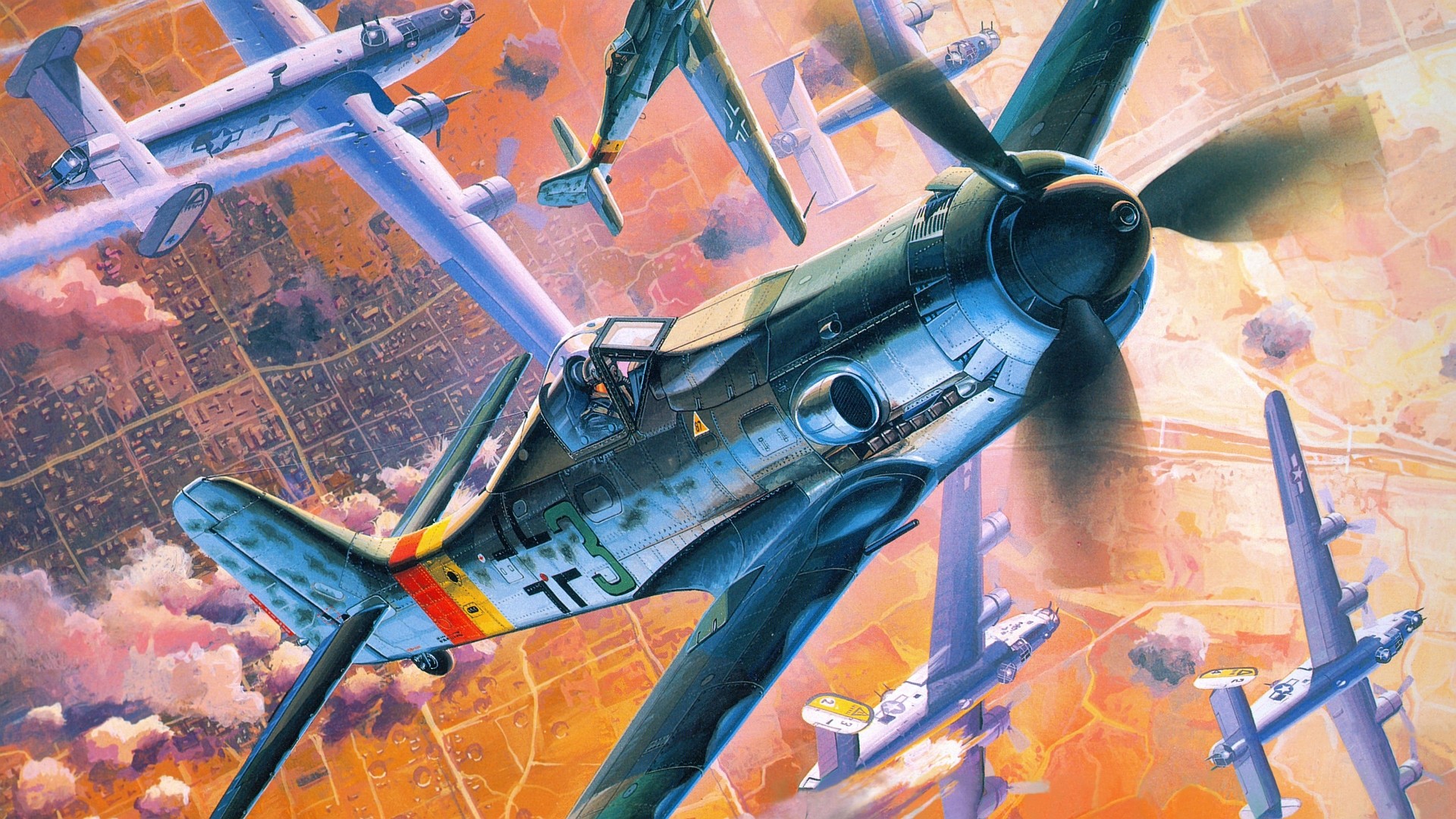 Обои самолеты самолет Focke Wulf на рабочий стол
