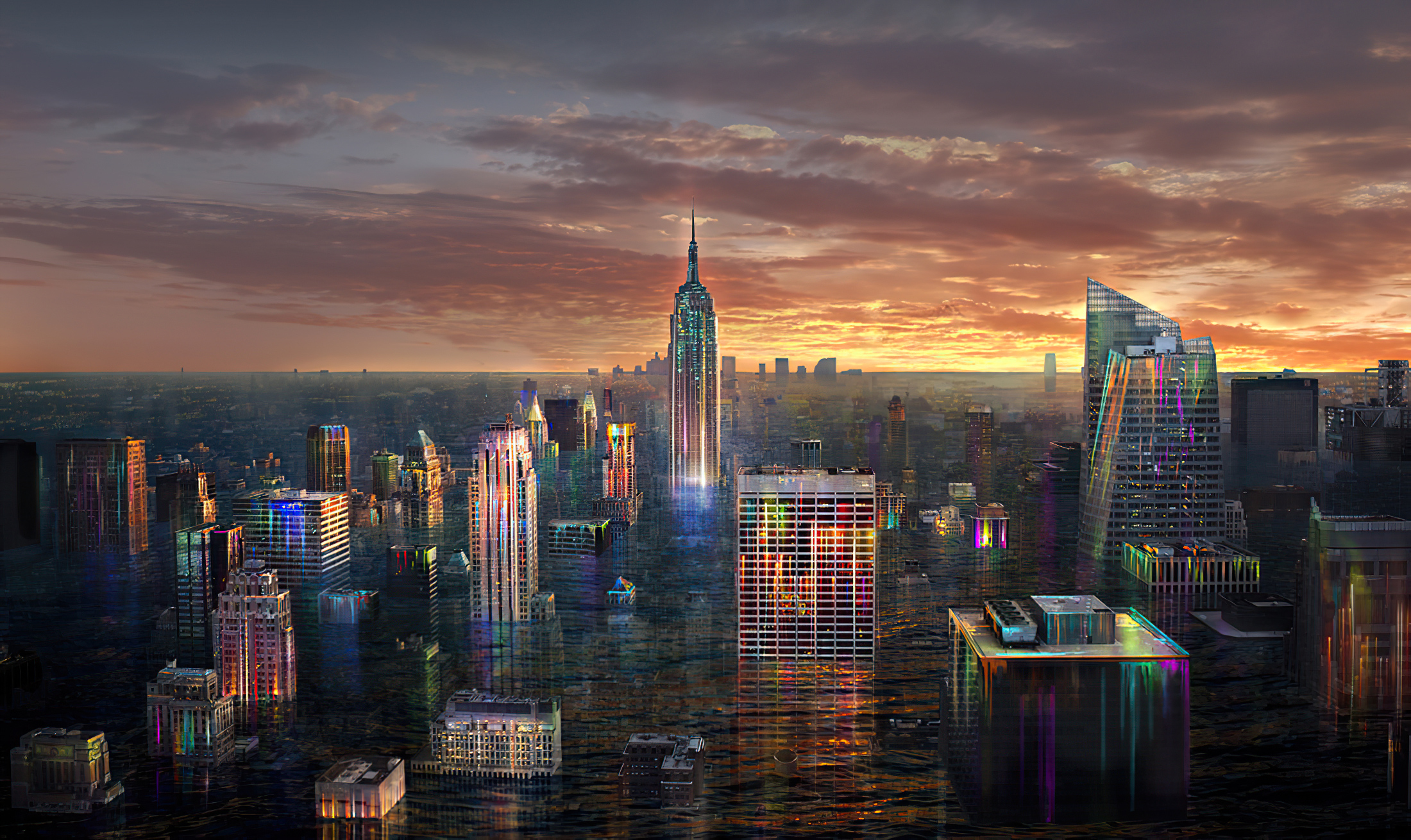 Wallpapers New York artwork city on the desktop