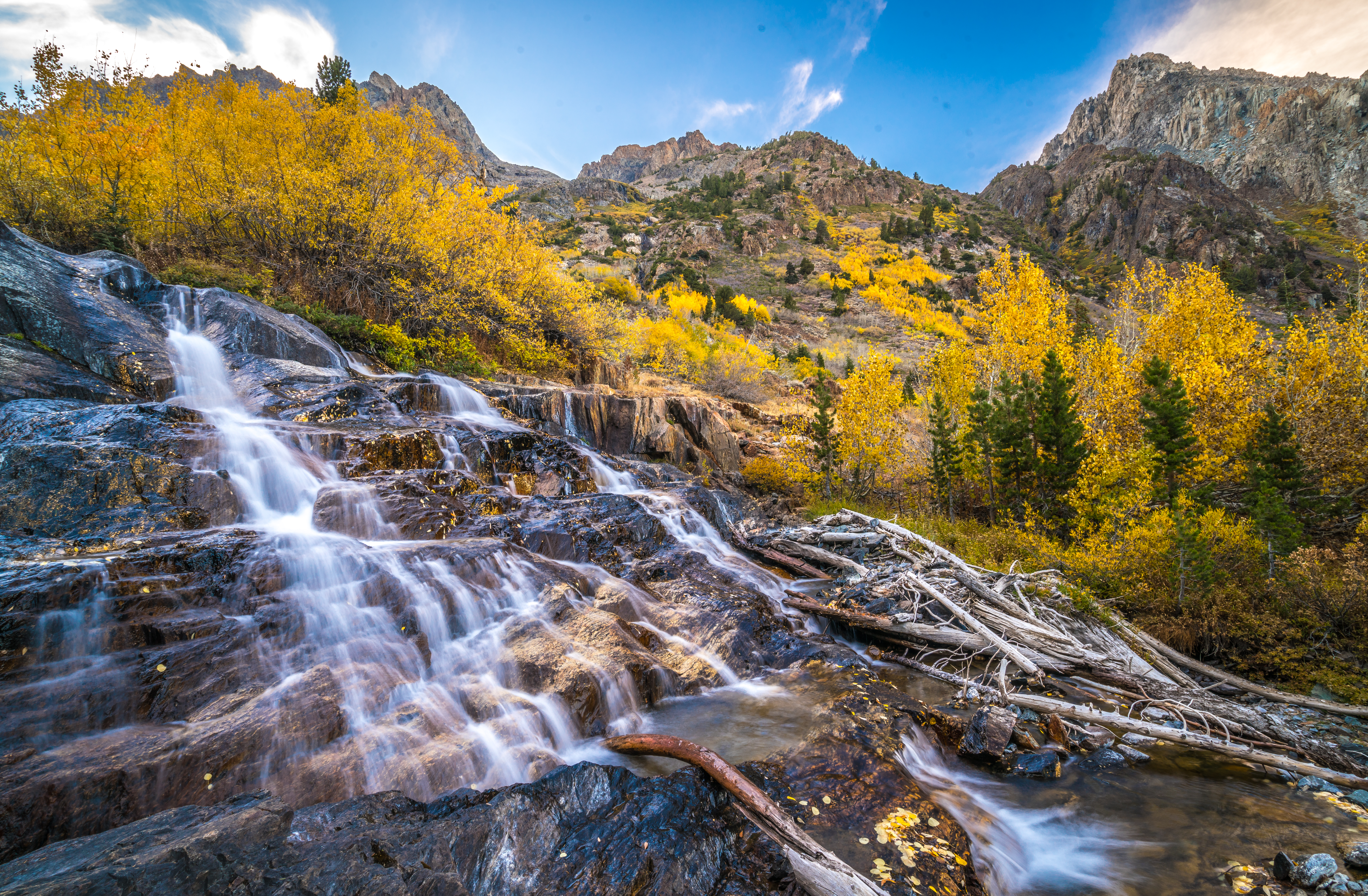 Wallpapers Waterfall fall colors nature on the desktop